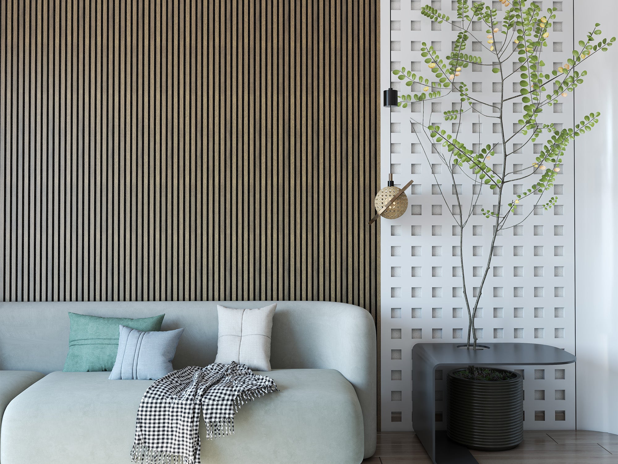 Licht Eiken | Akoestisch Wandpaneel