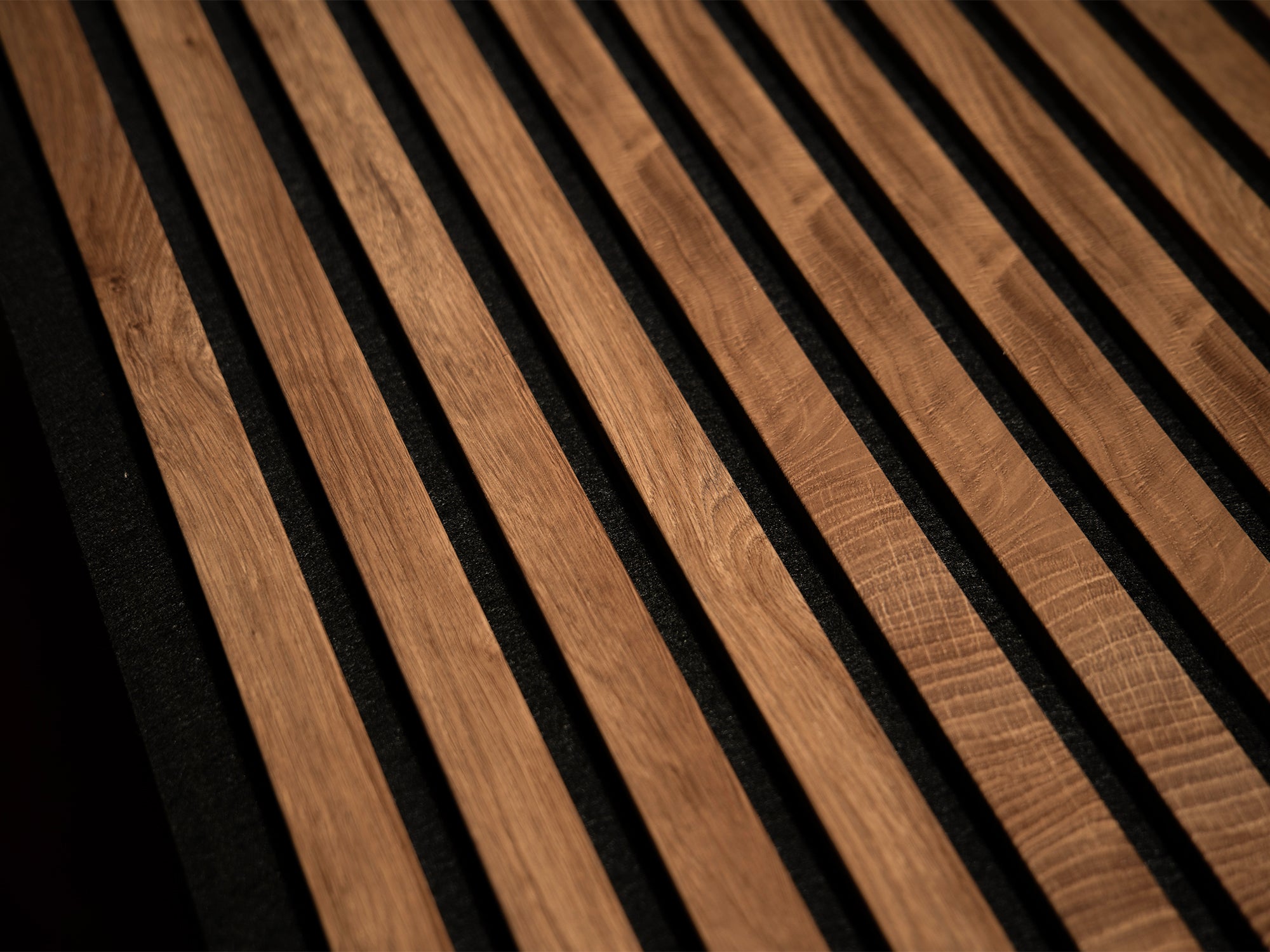 Chêne foncé | Premium | Panneau mural acoustique