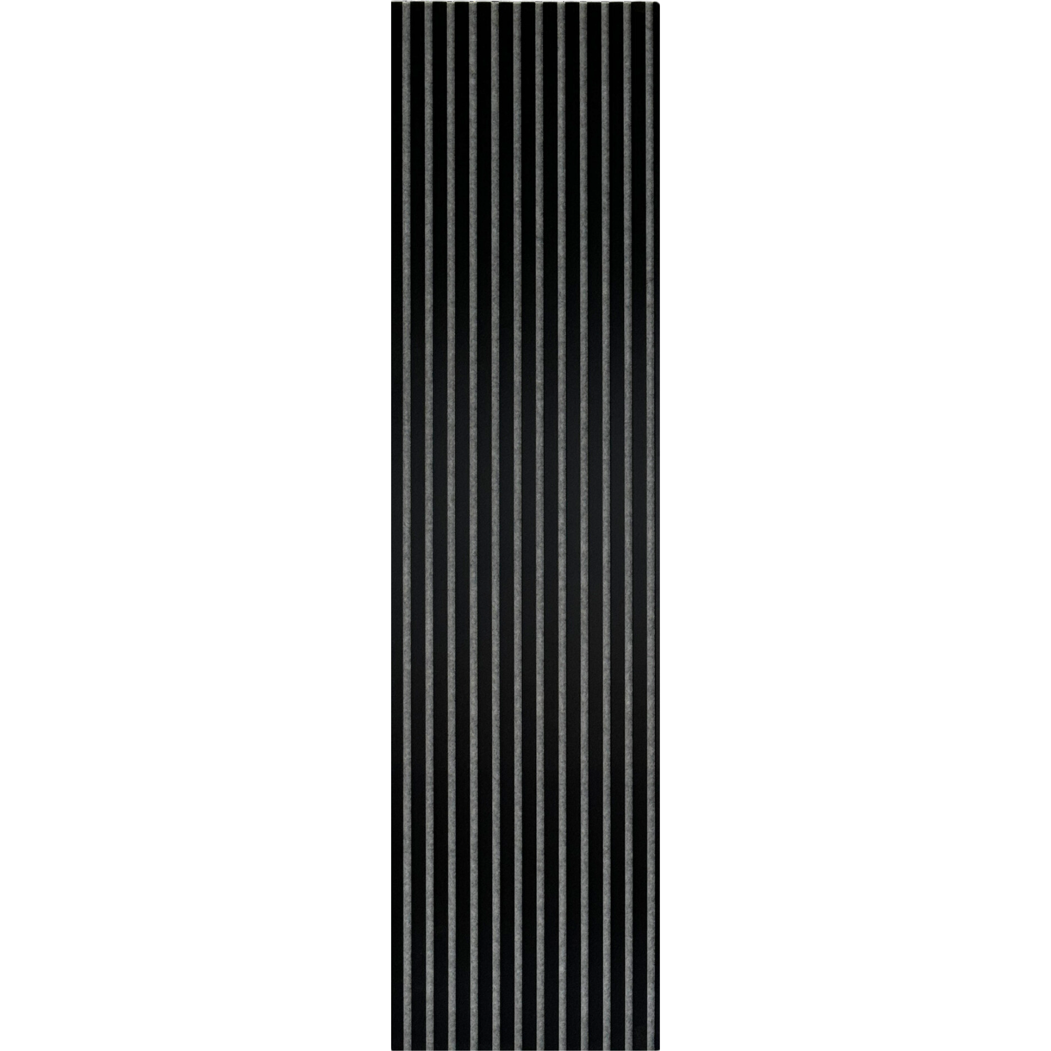 Noir mat (feutre gris) | Premium | Panneau mural acoustique