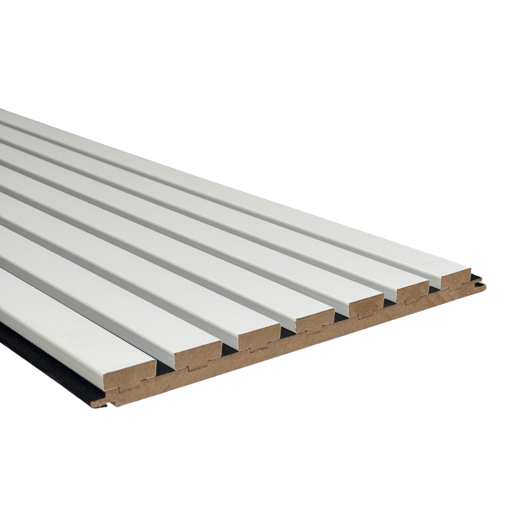 Zacht Wit | MDF Latt Panelen