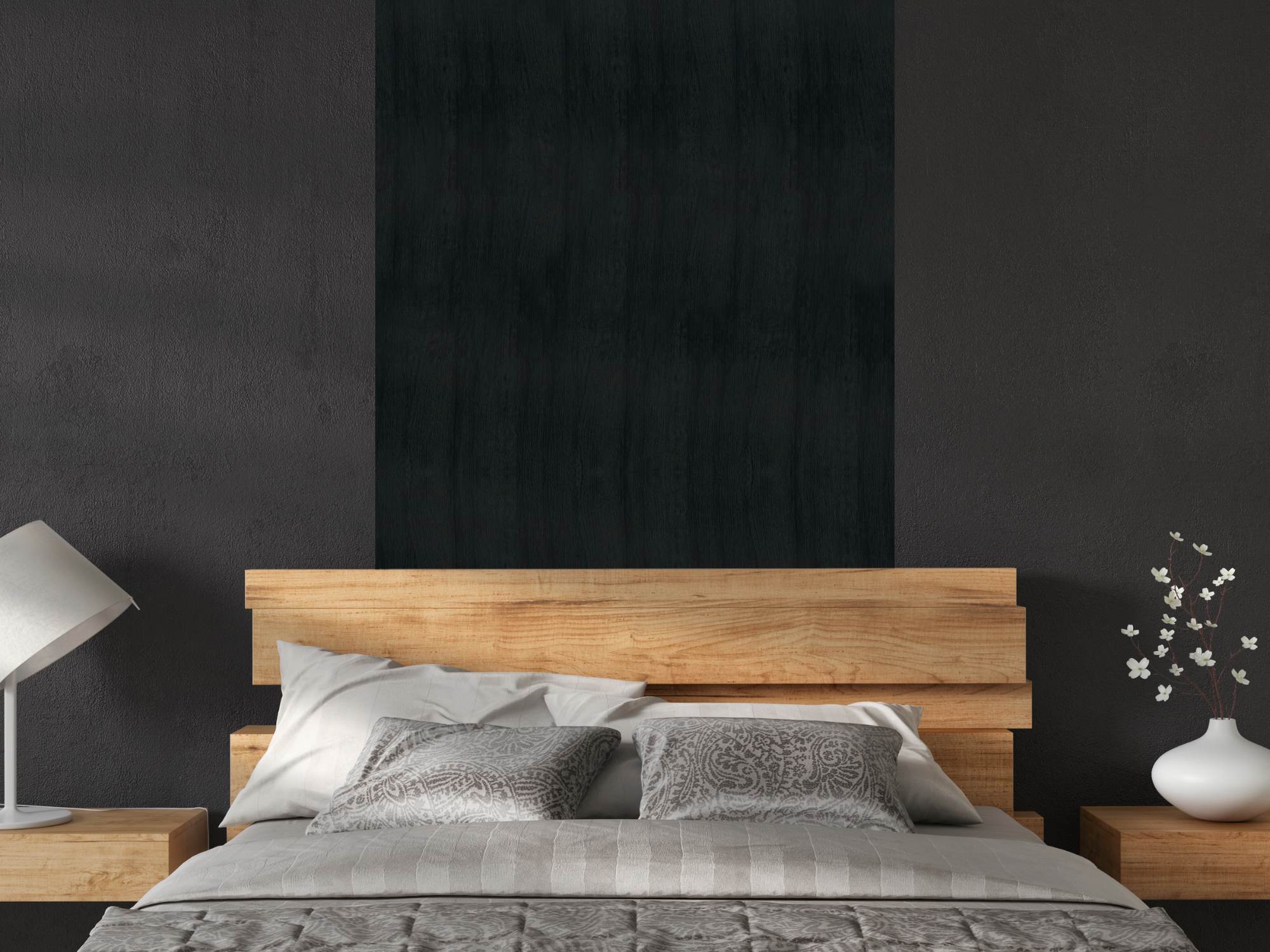 Chêne noir - Panneau mural plat