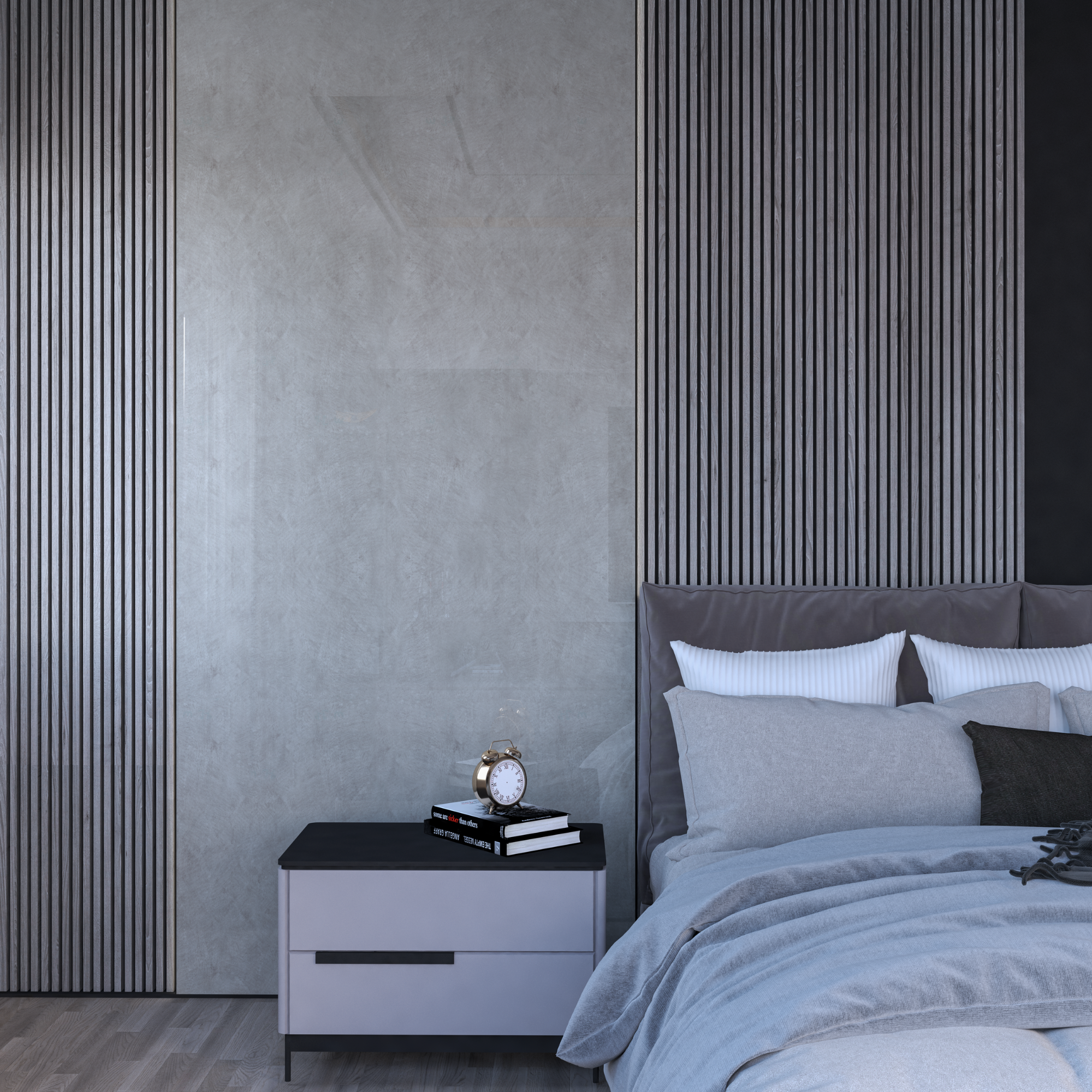 Loft Gray - Panneau mural plat