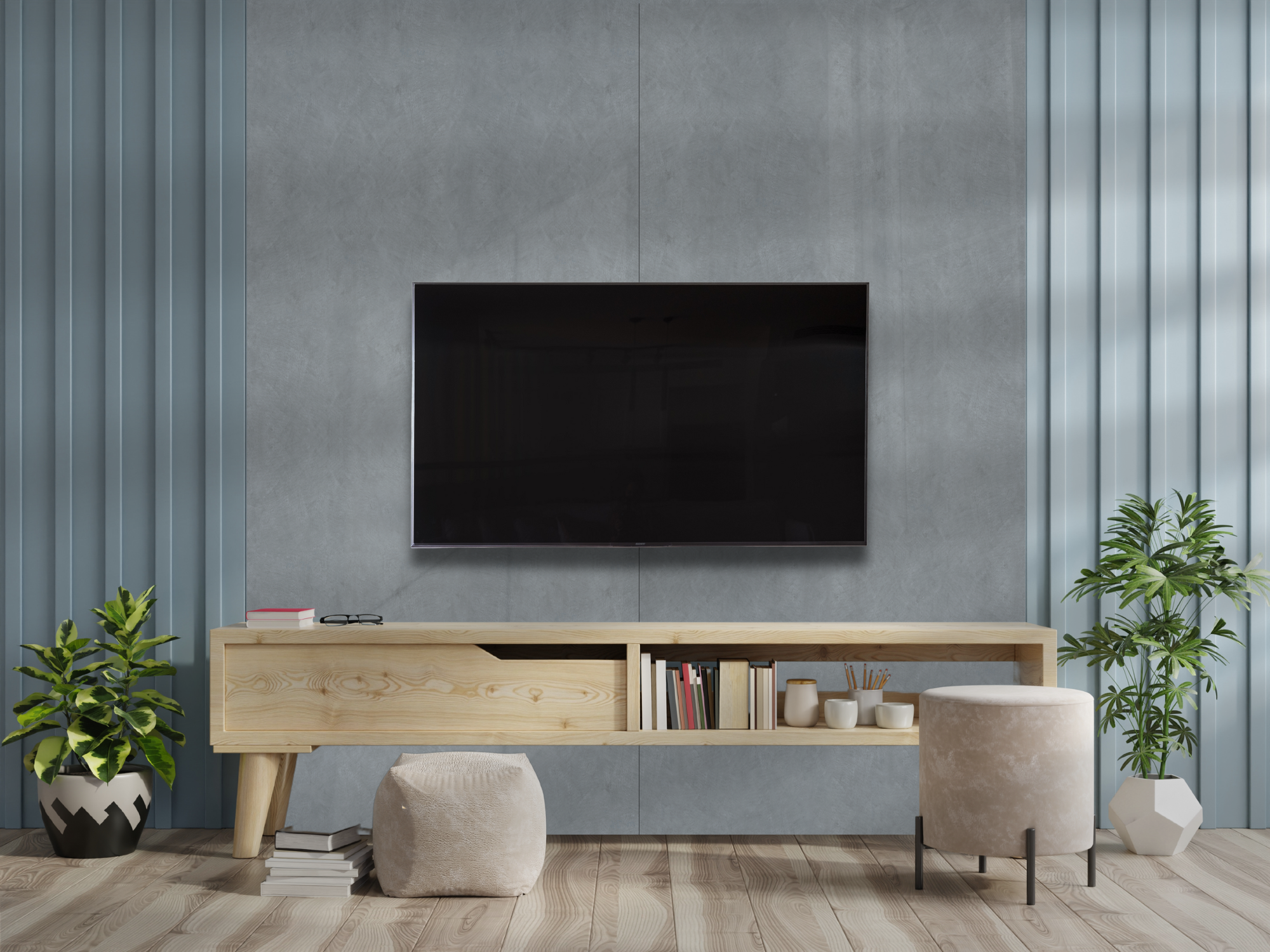 Loft Gray - Panneau mural plat