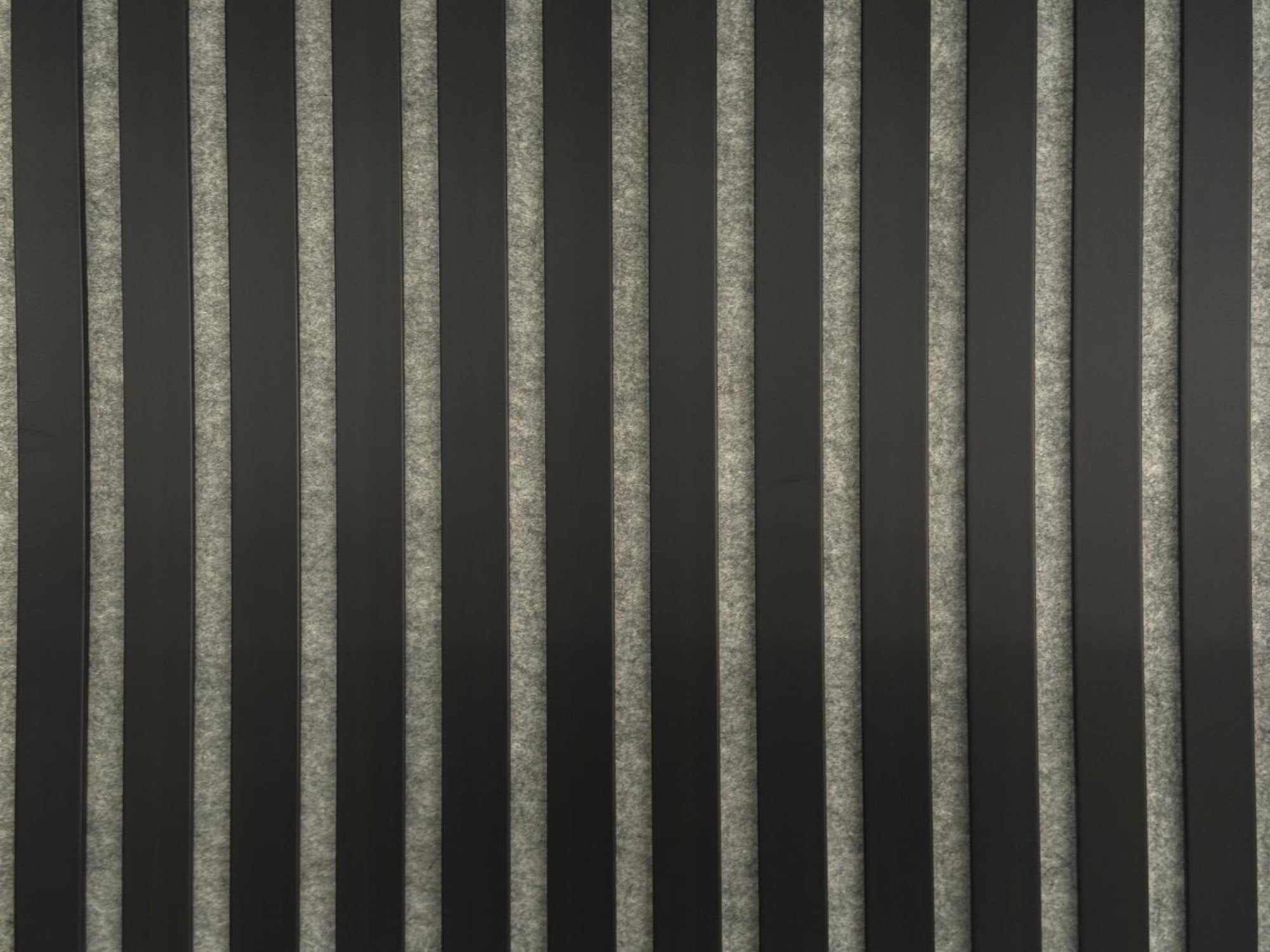 Noir mat (feutre gris) | Premium | Panneau mural acoustique