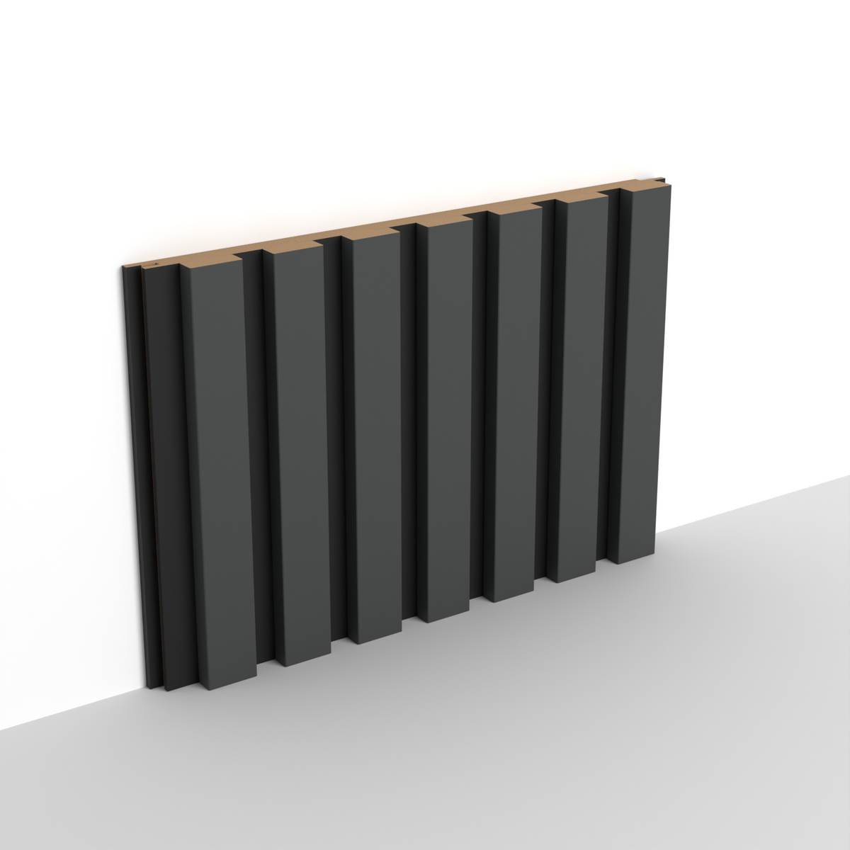 Anthracite MDF Latt Wall Panel