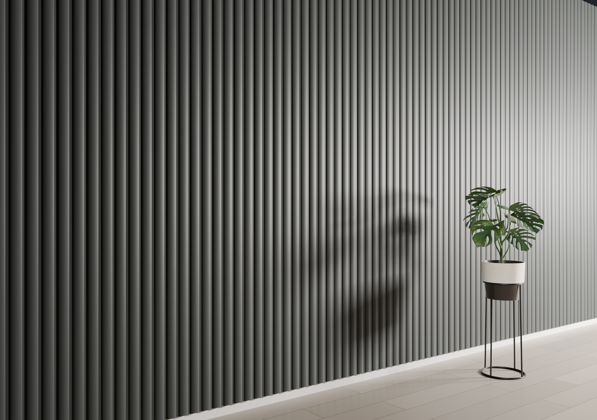 Panneau mural 3D WP06 anthracite – arche douce