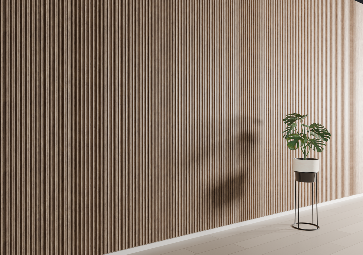 Antic Walnut WP04 3D Wall Panel – Dished Slat