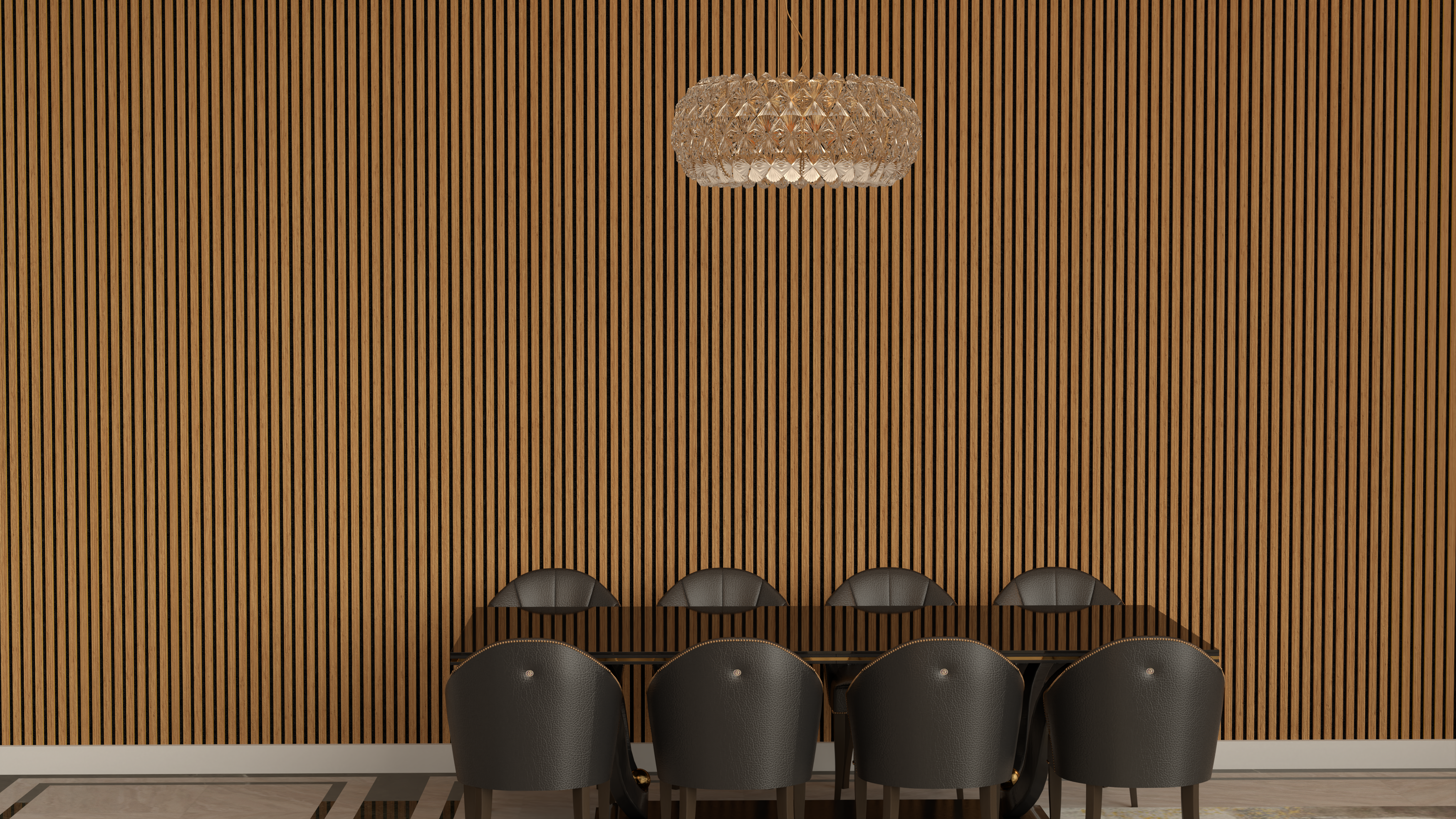 Panneau mural acoustique en bambou classique | ECO