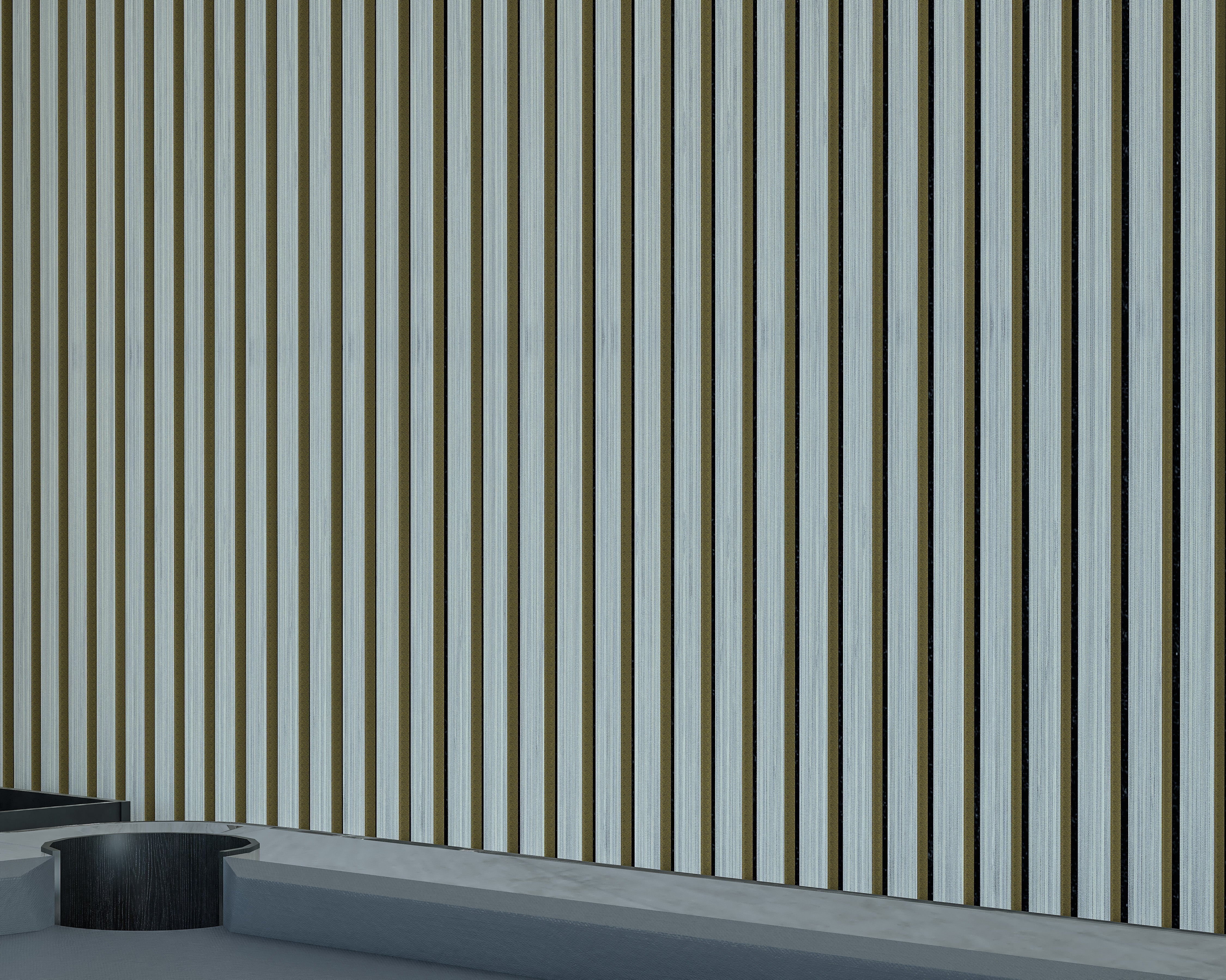 Gray Line Bamboo | Essential | Acoustic Wall Panel