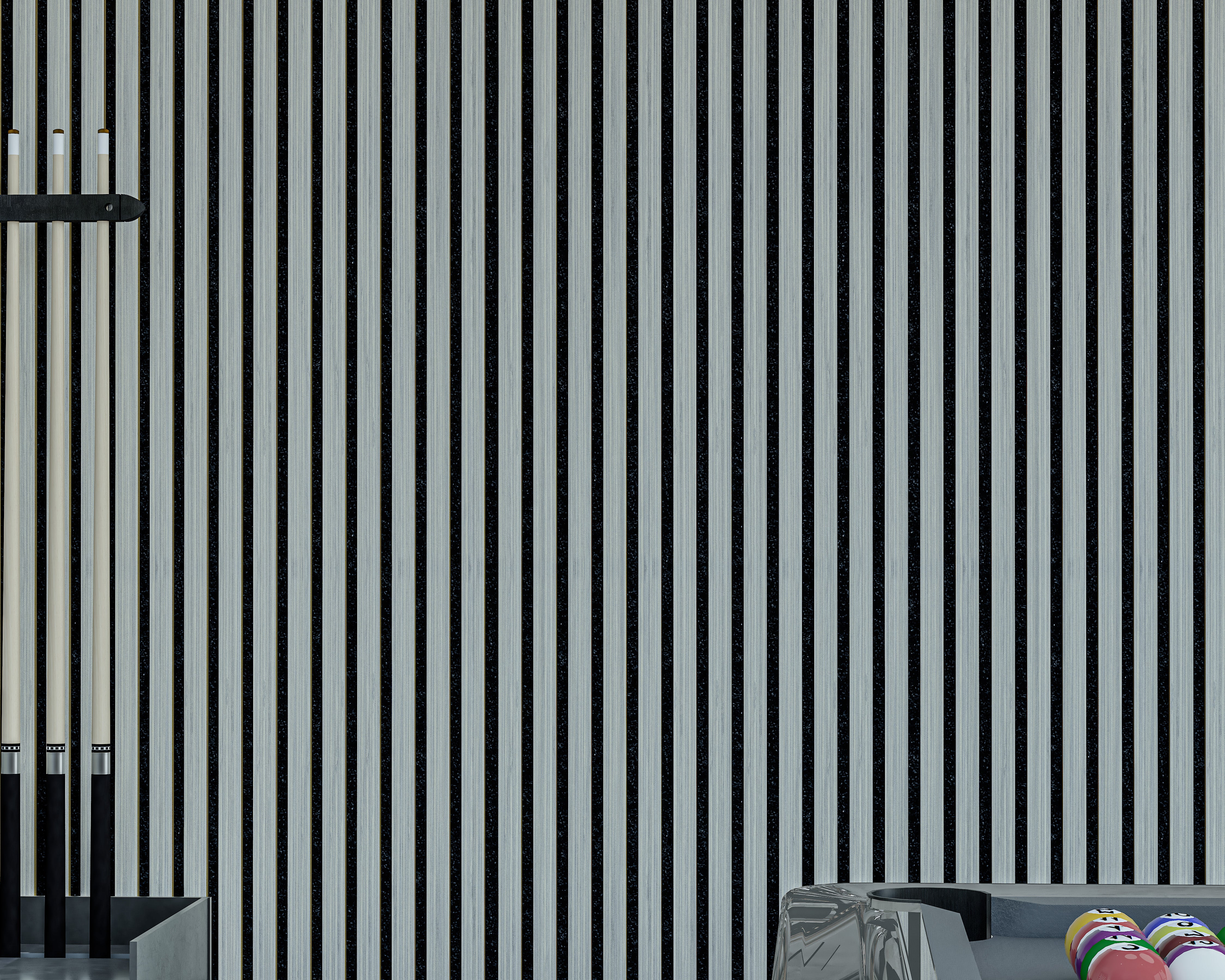 Panneau mural acoustique Gray Line Bamboo | ECO