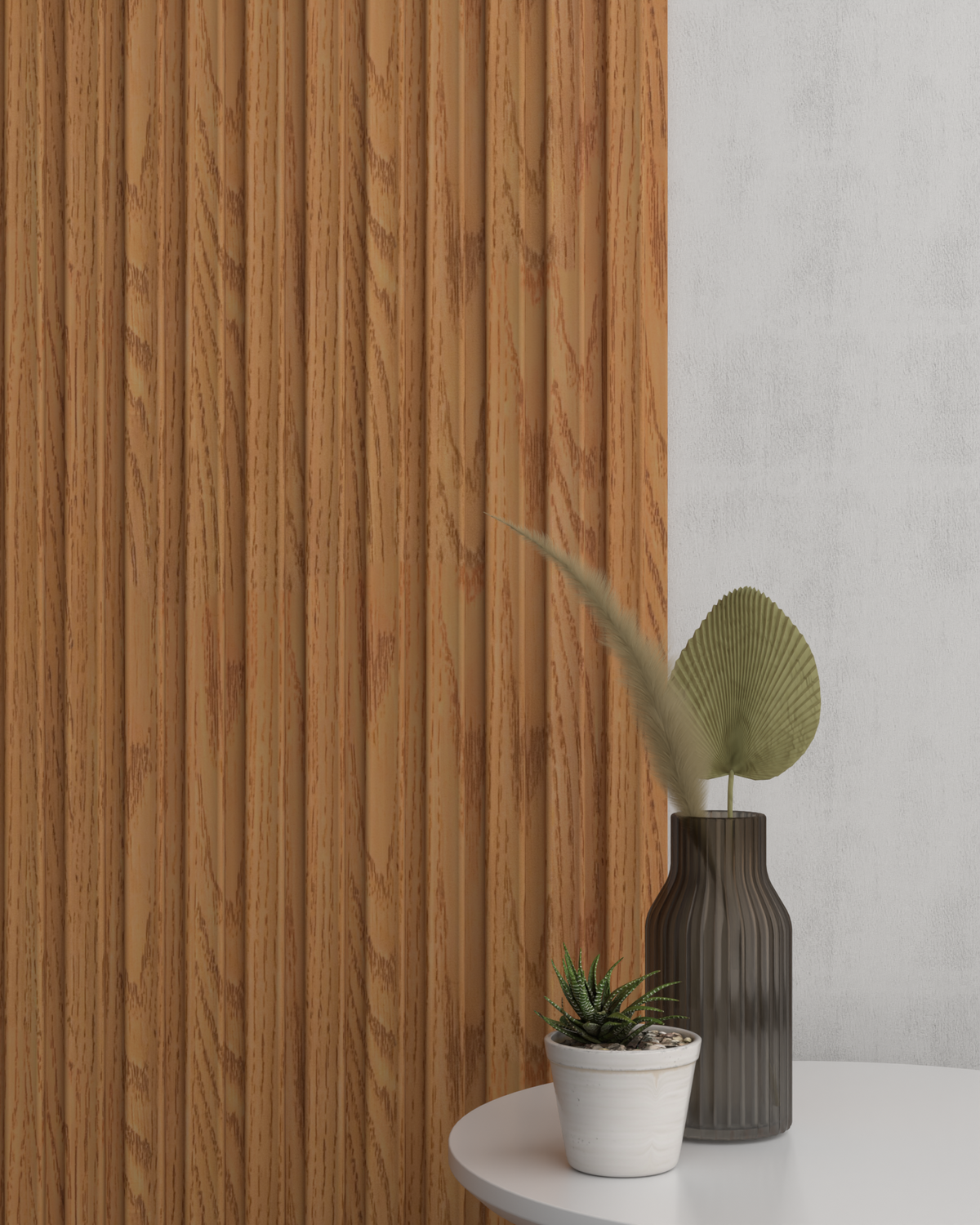 Classic Oak WP04 3D Wall Panel – Dished Slat