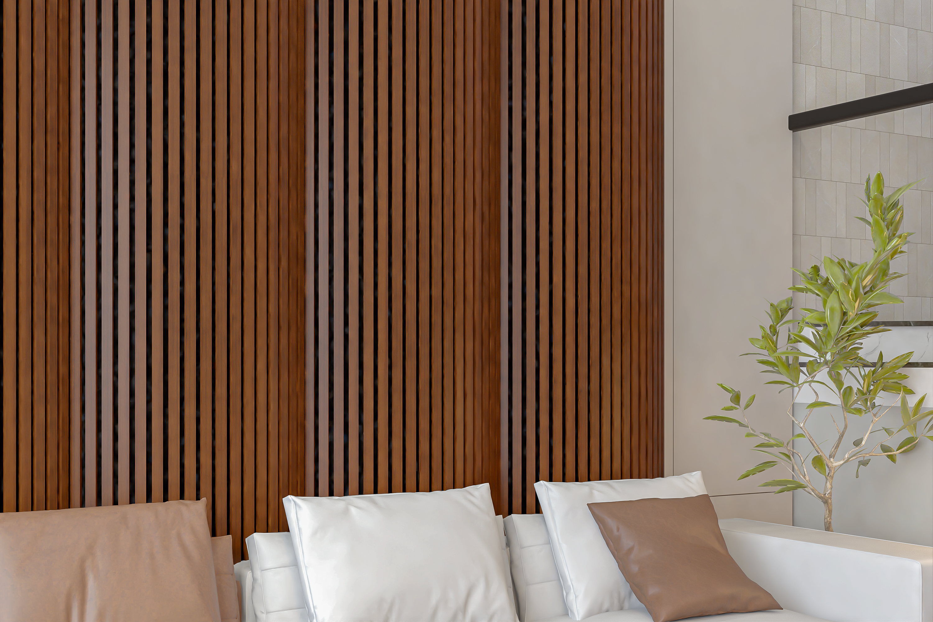 Rode eik | Akoestisch wandpaneel