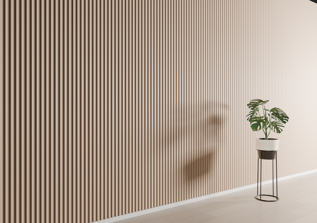 Light Brown WP08A 3D Wall Panel – Wide Scoop