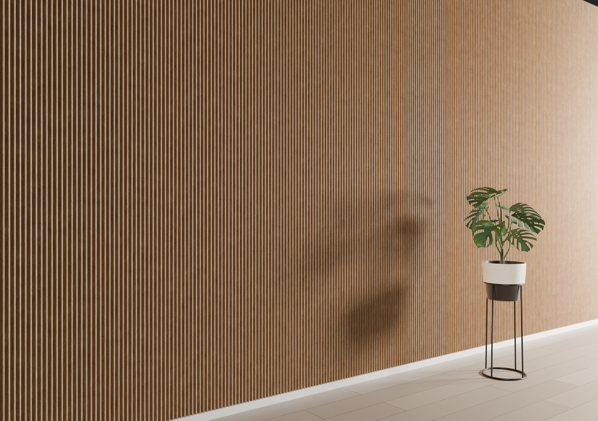 Light Oak WP08 3D Wall Panel – Round Flute