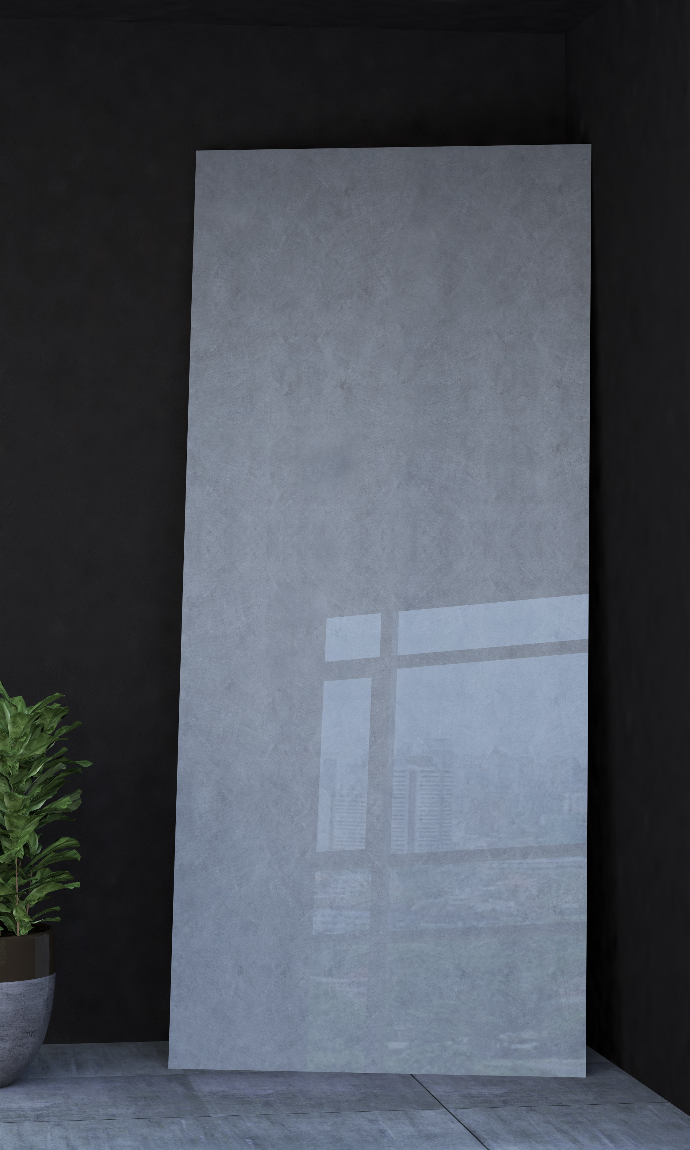 Loft Gray - Panneau mural plat