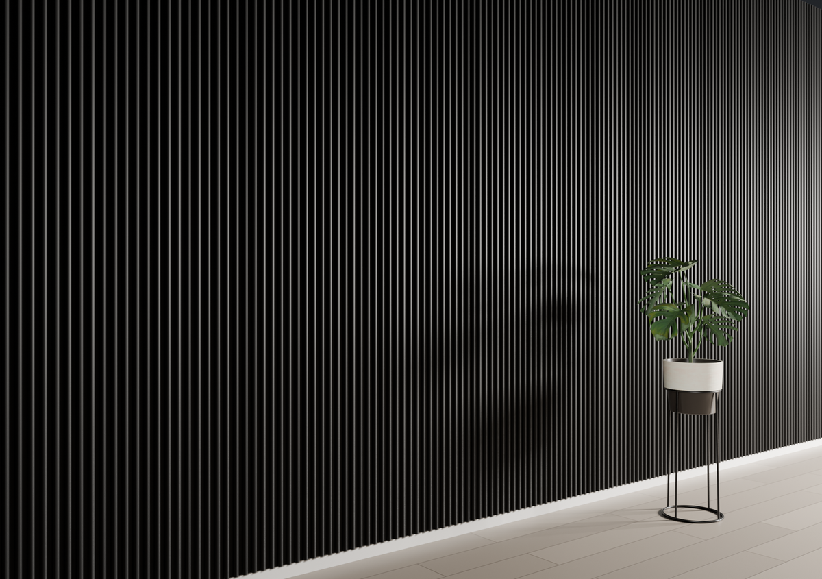 Matte Black WP09 3D Wall Panel – Arch