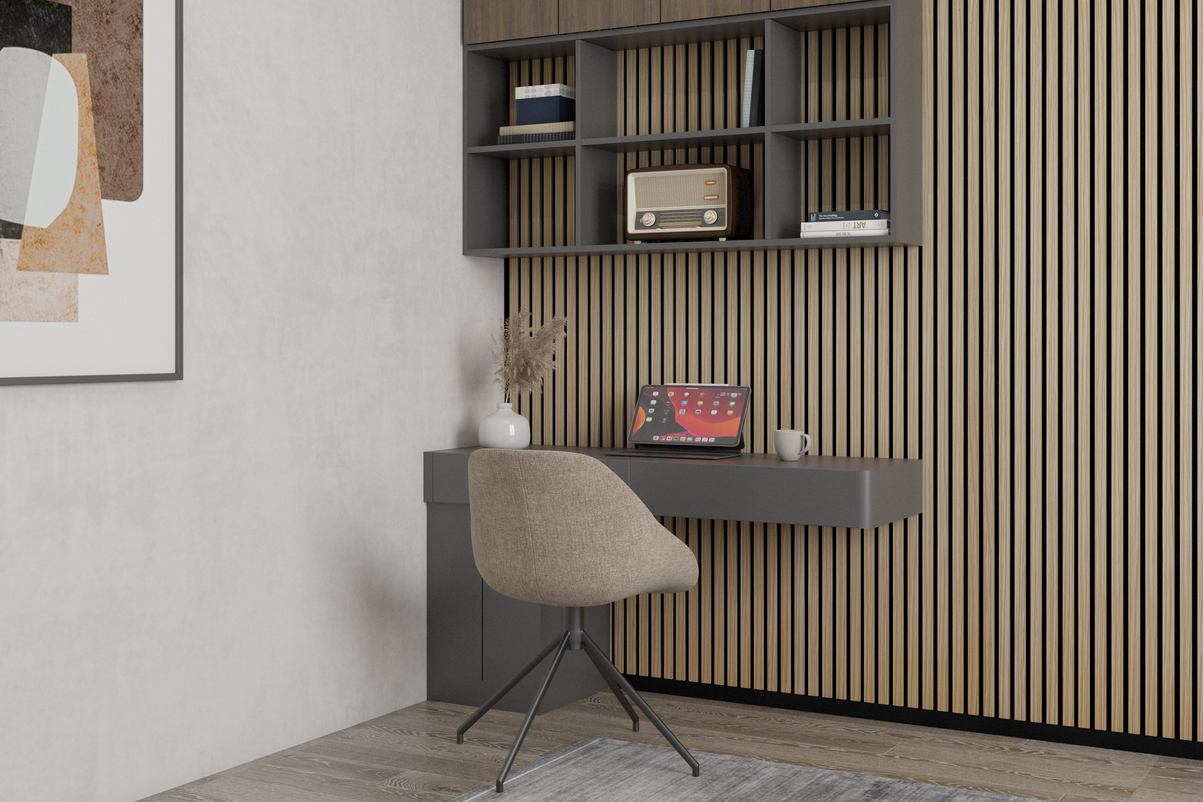 Chêne naturel | Élégant | Panneau mural acoustique