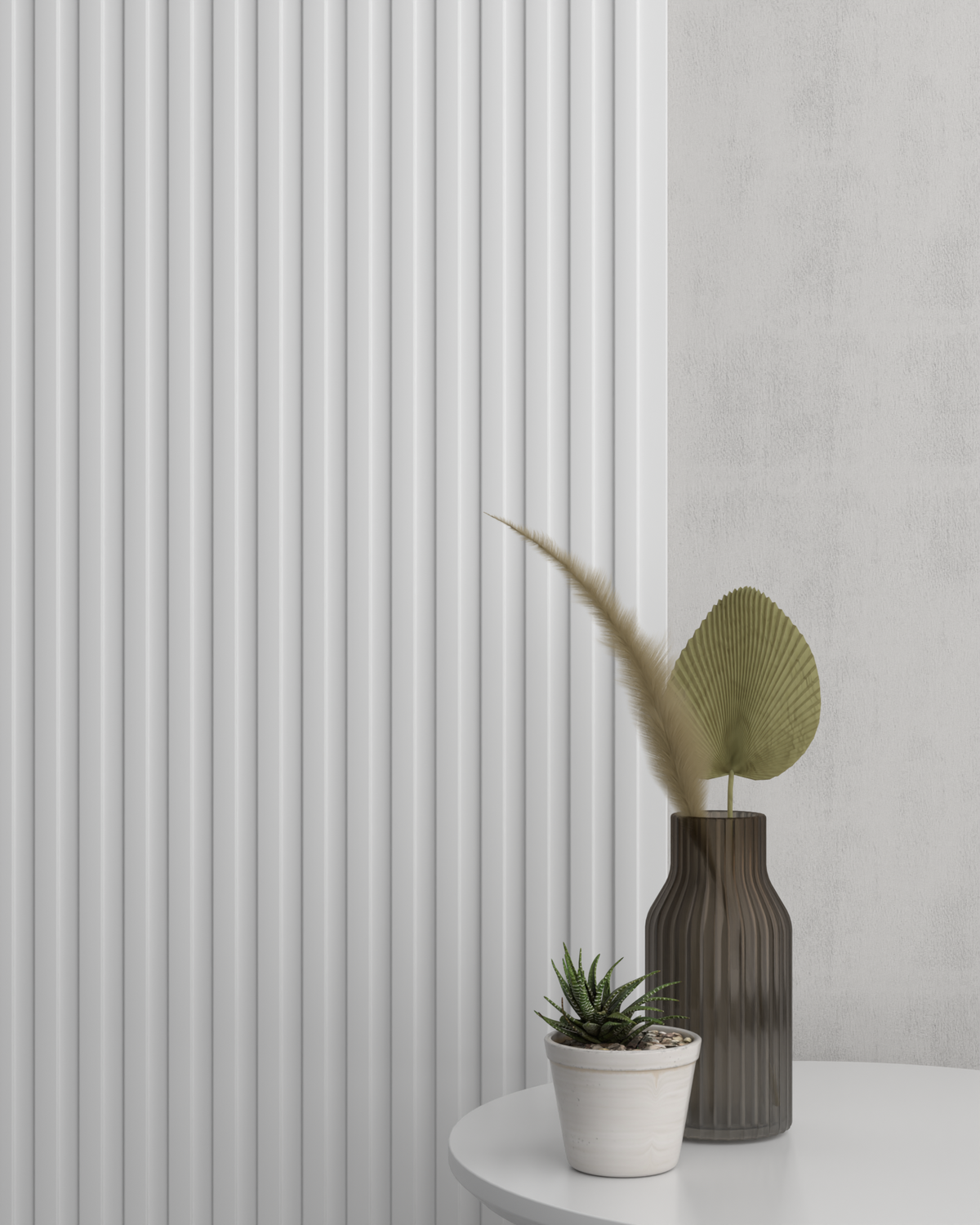 Soft White WP12 3D Wall Panel – Inline