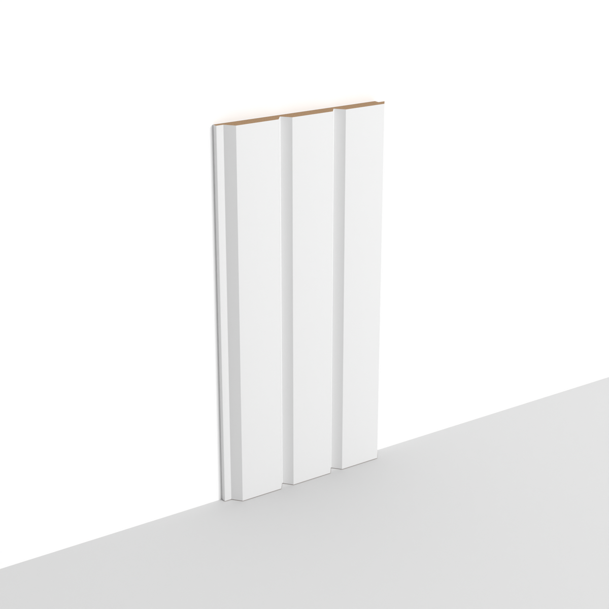 Panneau mural 3D SWP03 blanc doux – rainure en V fine
