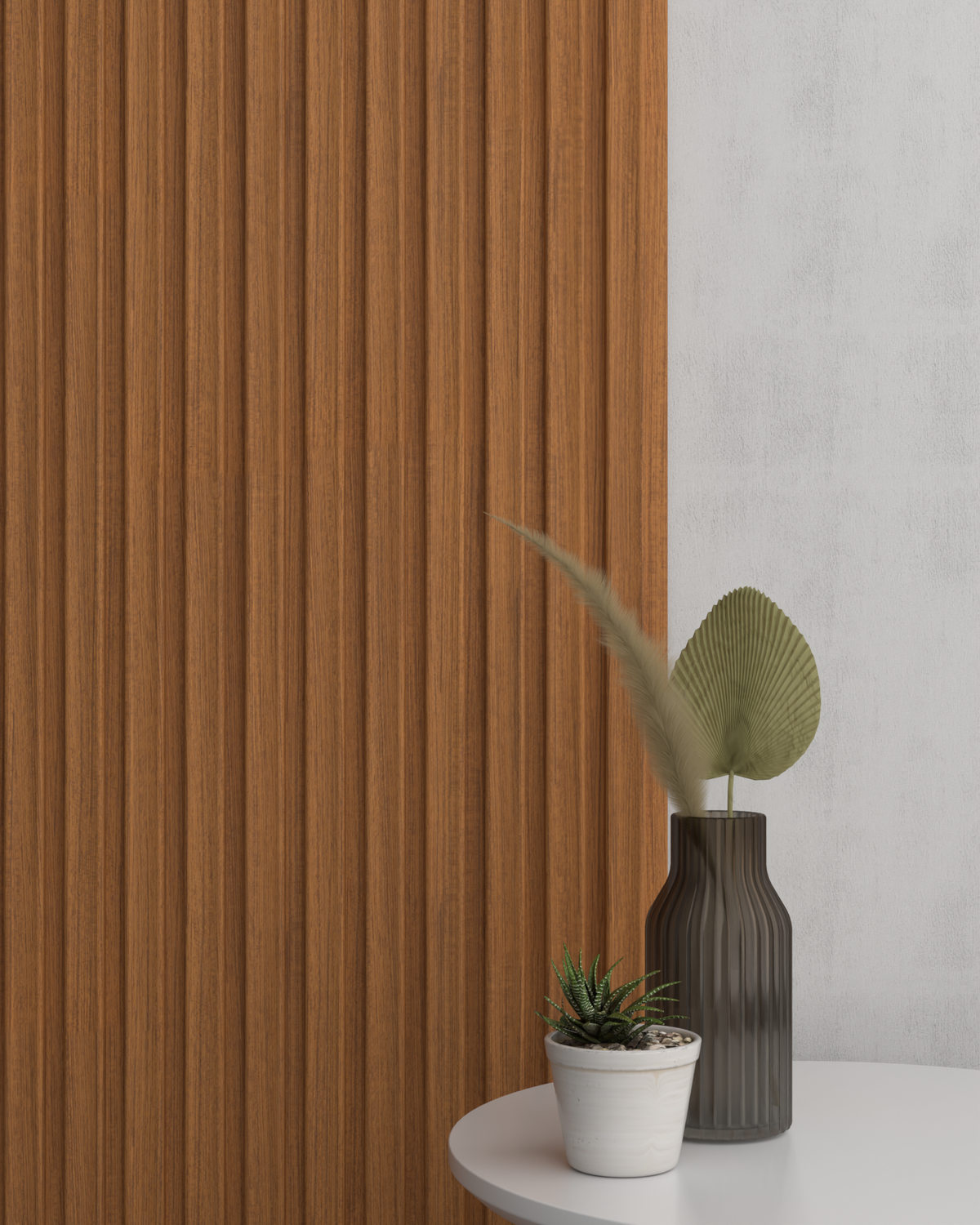 Teak WP04 3D Wall Panel – Dished Slat