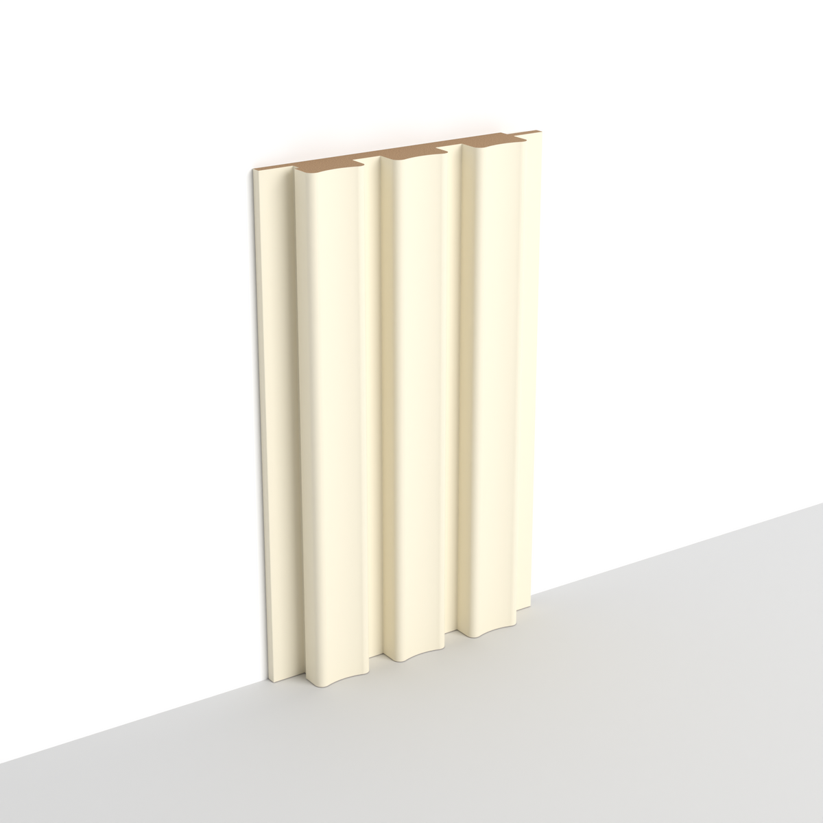 Soft Cream WP04 3D Wall Panel – Dished Slat