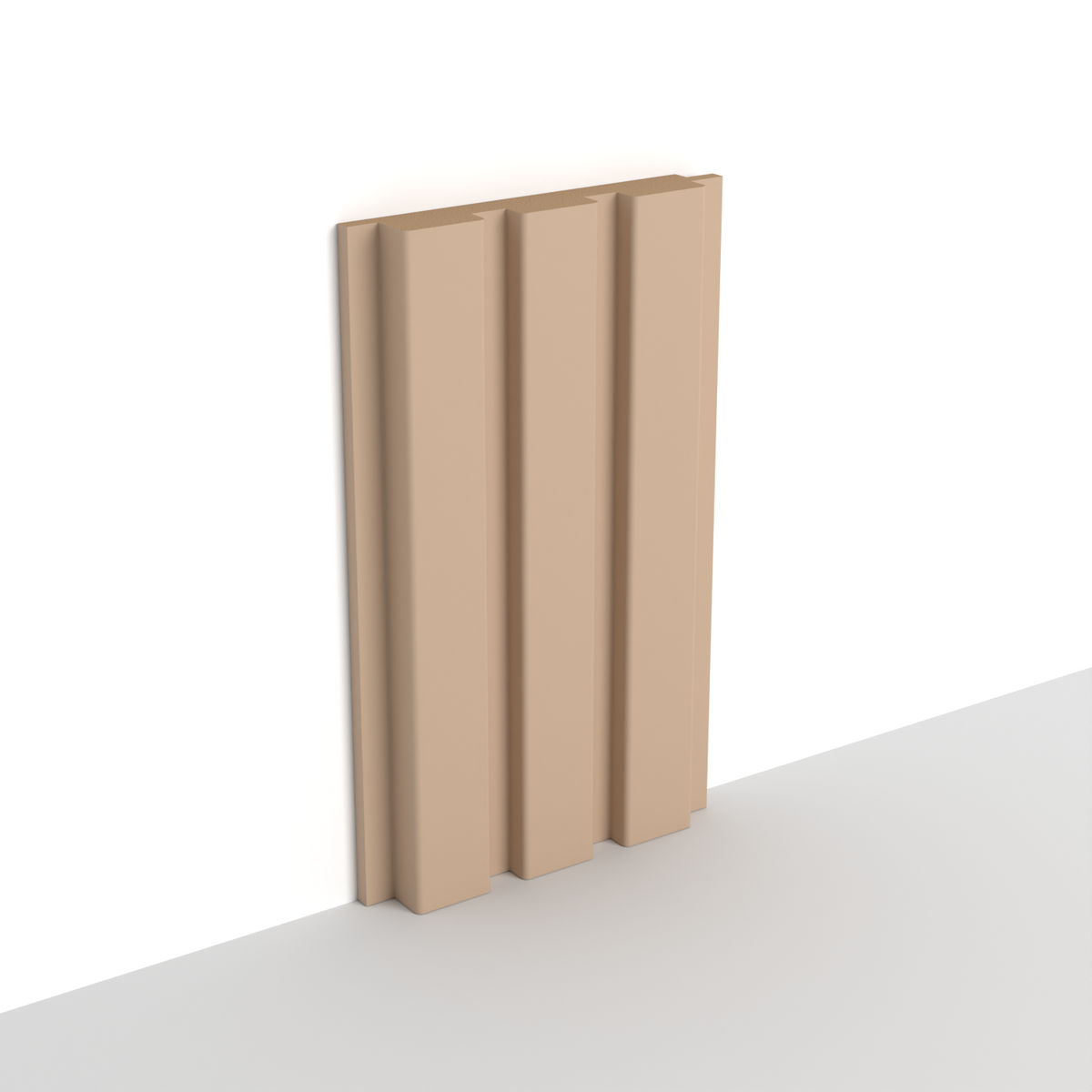 Light Brown WP04A 3D Wall Panel – Square Slat