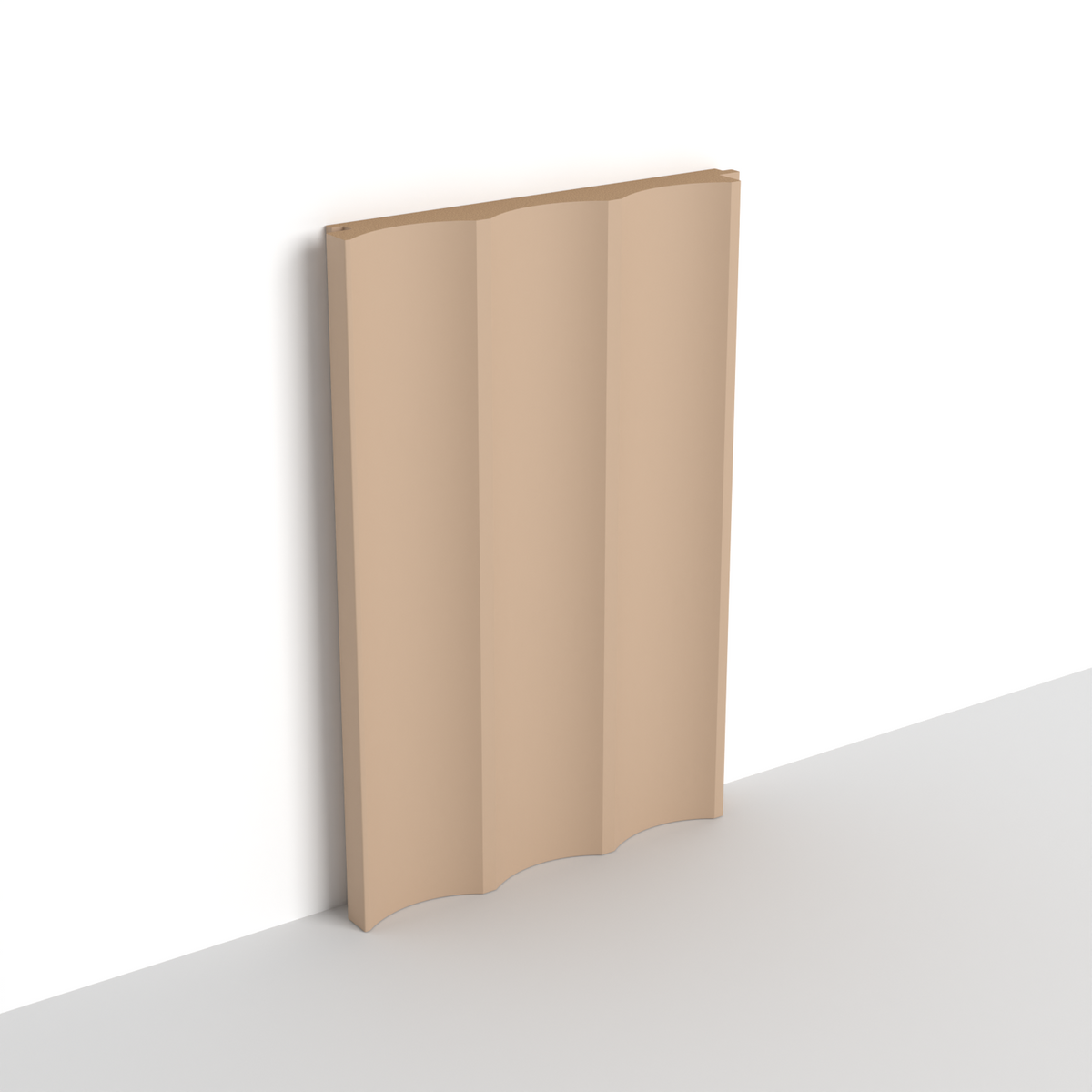 Light Brown WP08A 3D Wall Panel – Wide Scoop