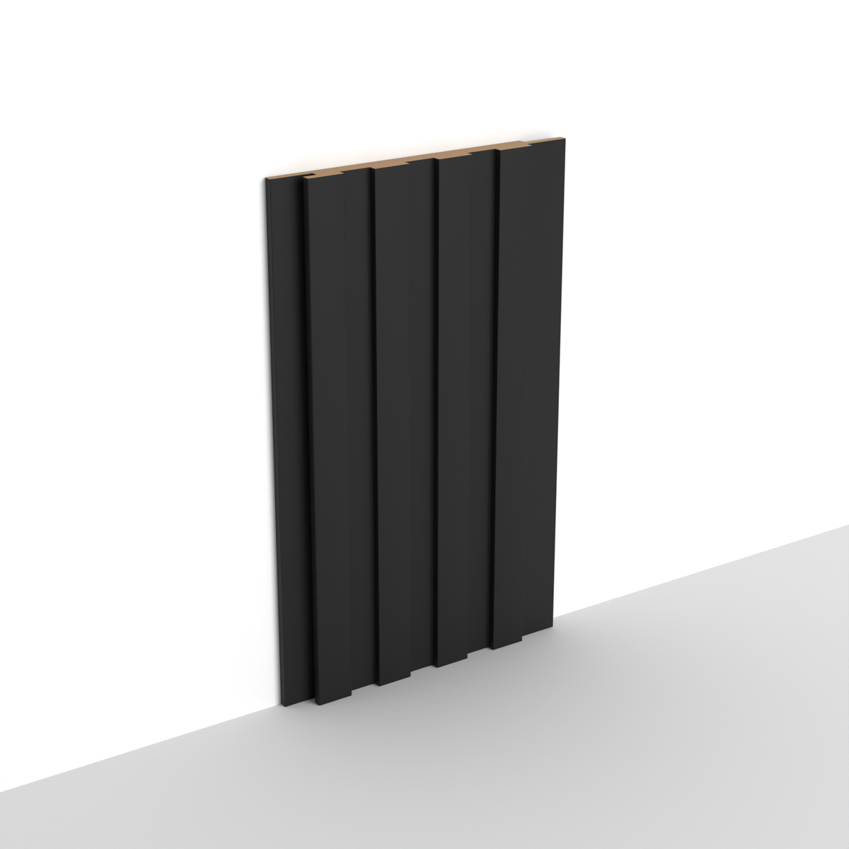 Panneau mural 3D WP12 noir mat – inline