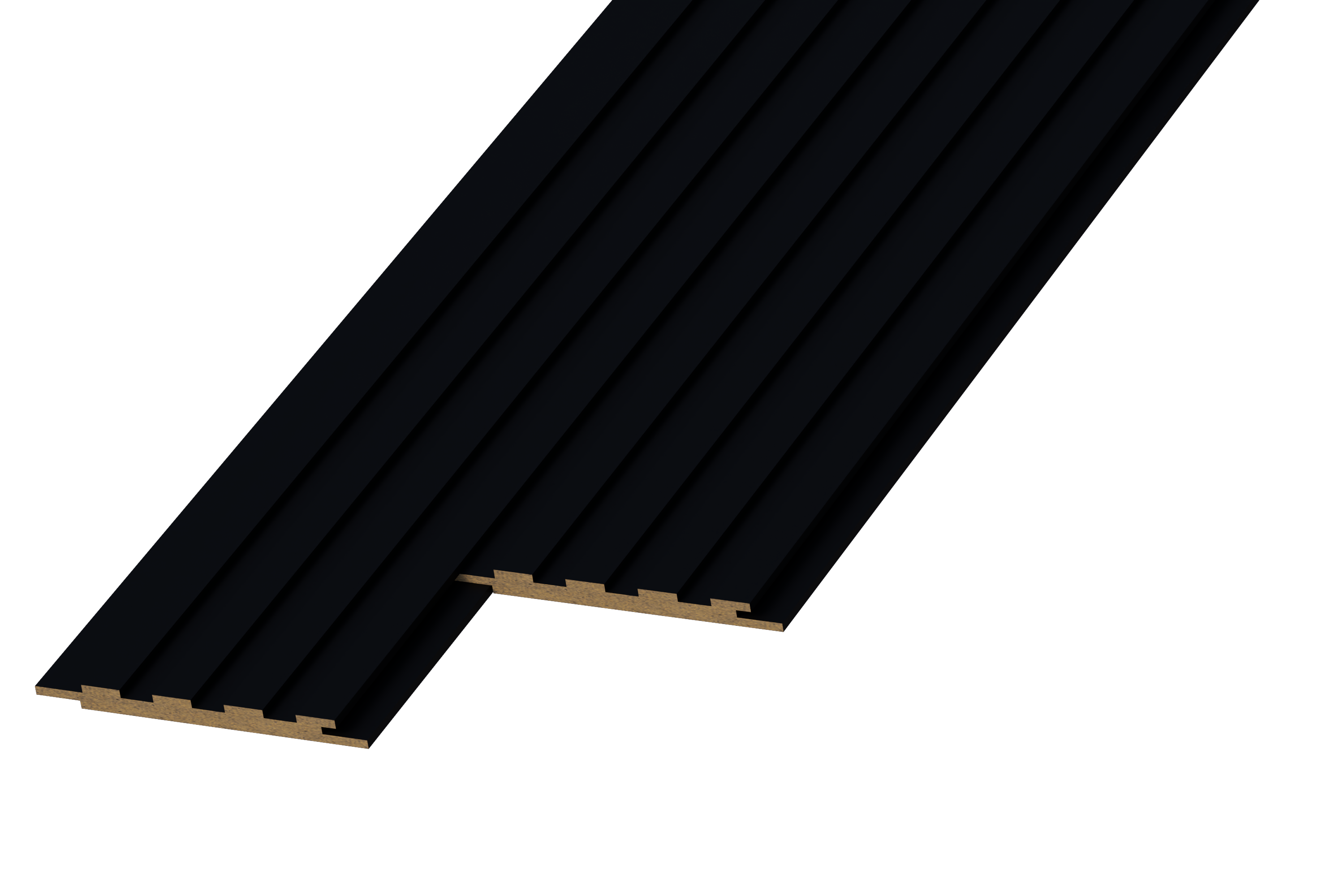 Matzwart | WP12 | 3D-wandpaneel