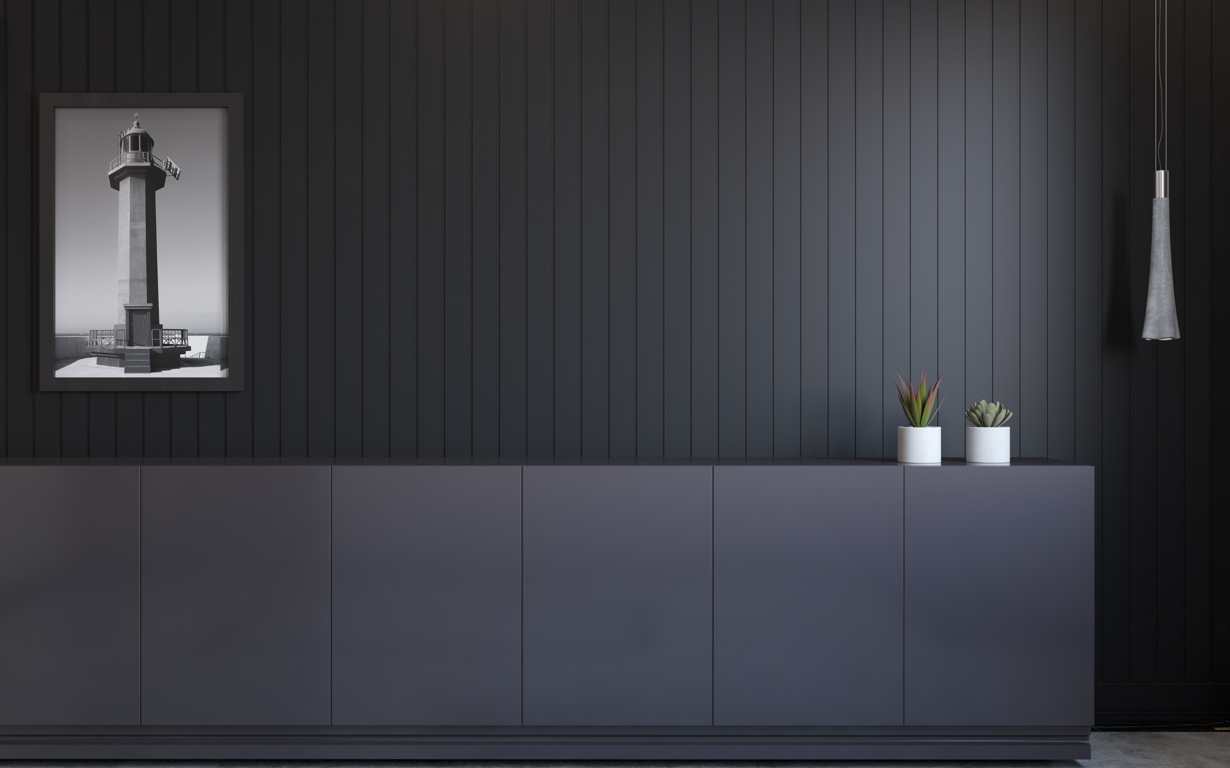 Noir mat | WP15 | Panneau mural 3D