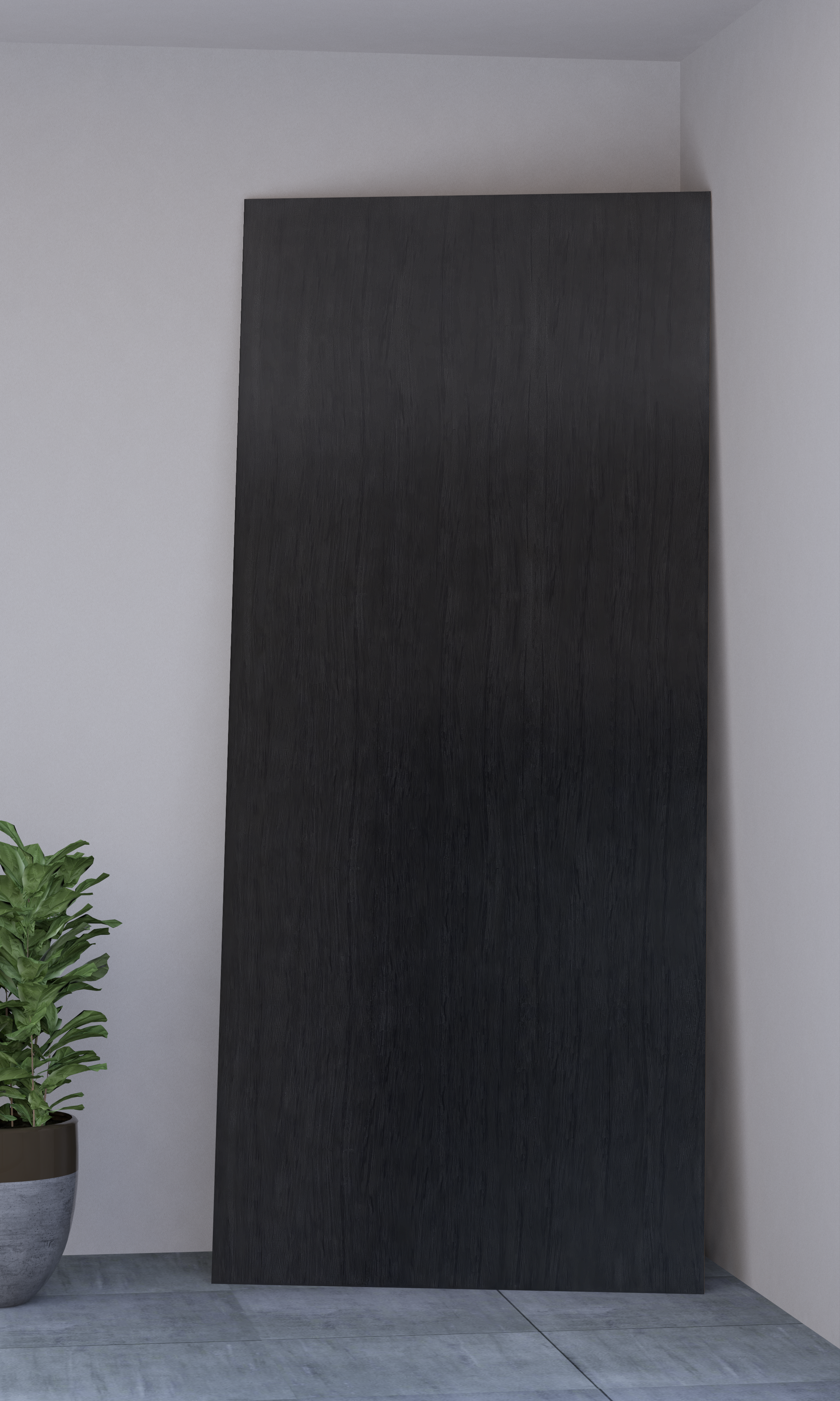 Chêne noir - Panneau mural plat