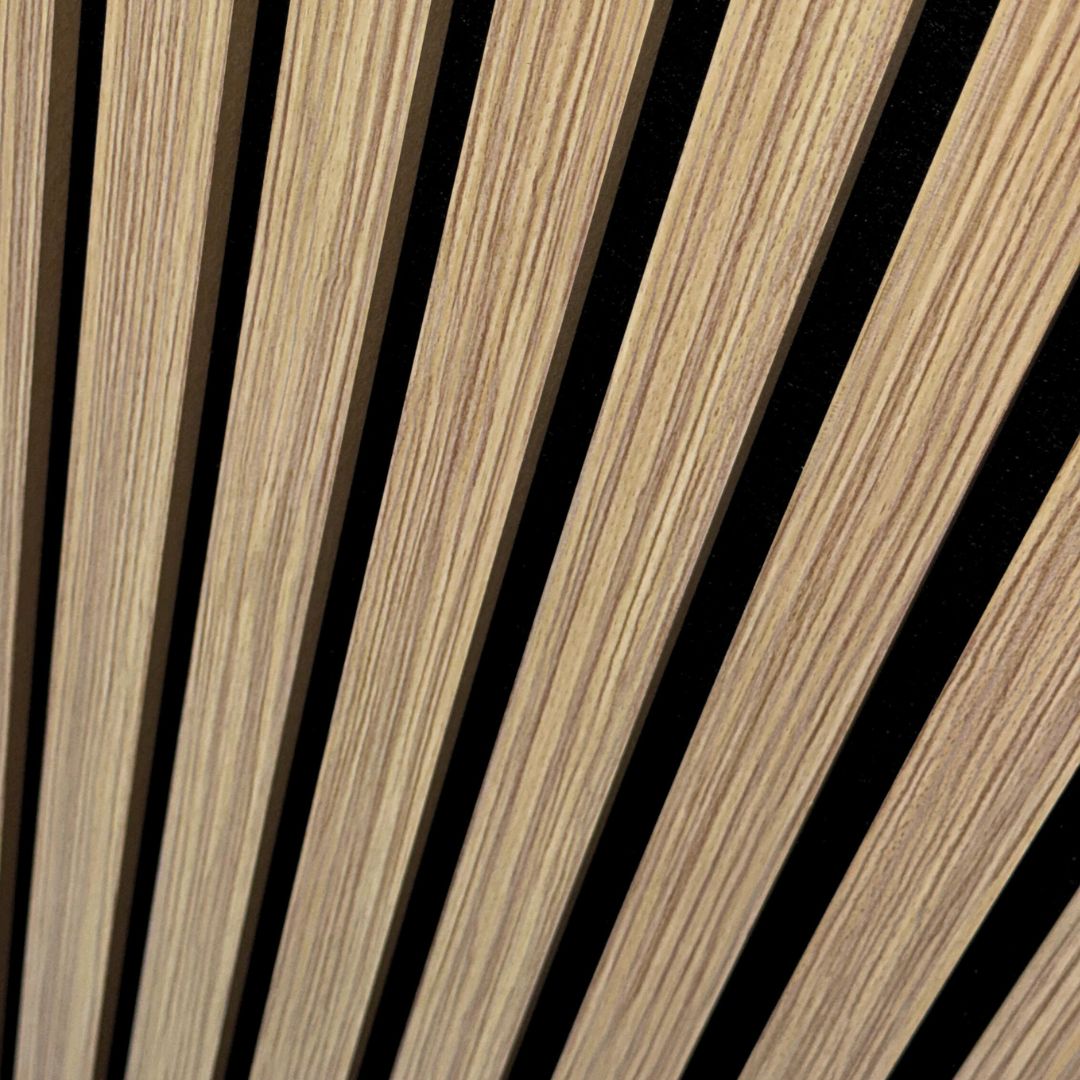 Chêne Zebrano | ECO | Panneau mural acoustique
