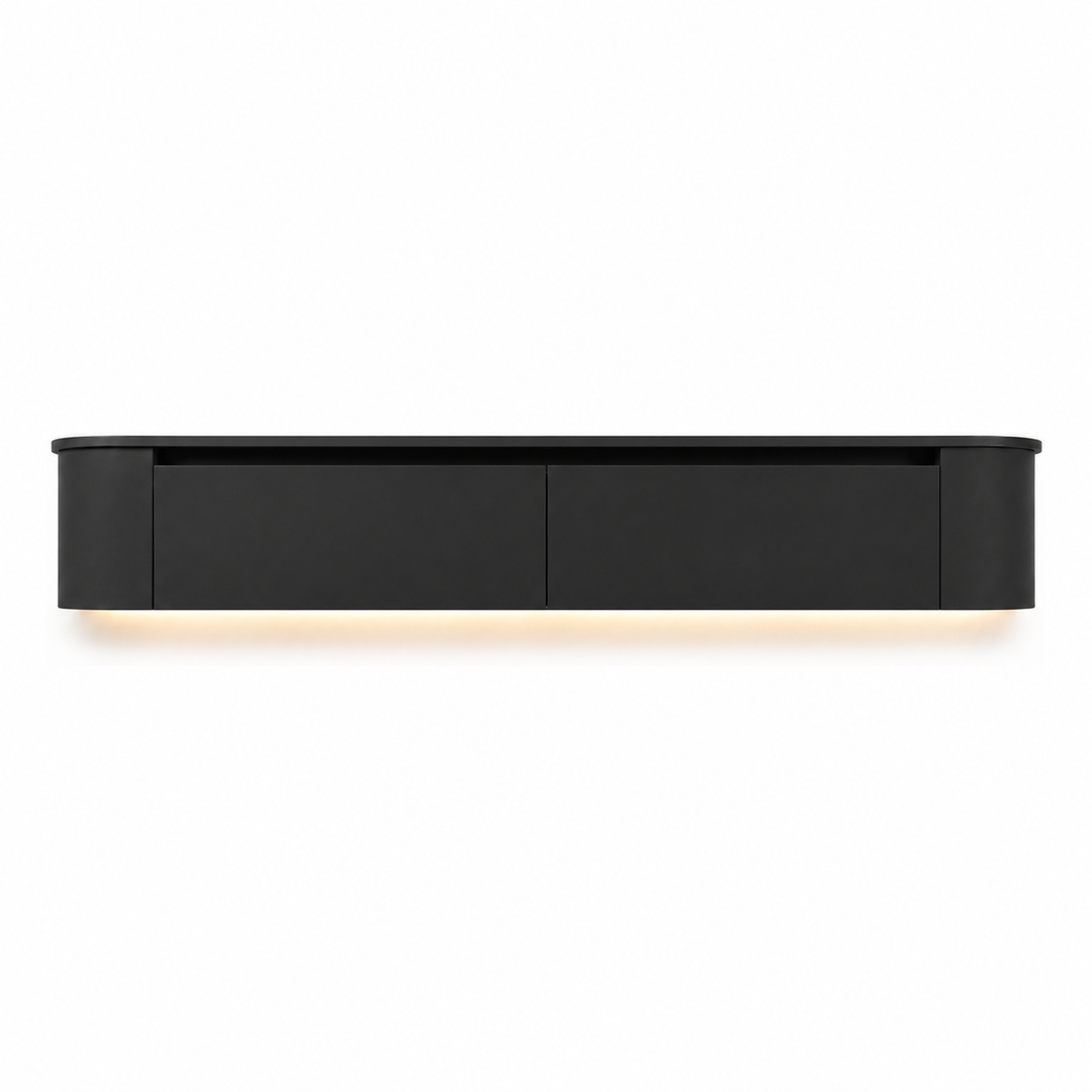 Japandi TV Furniture | Matte Black