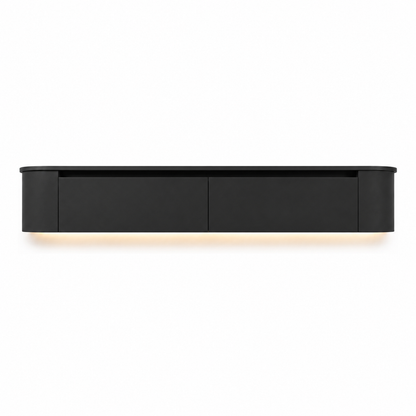 Japandi TV Unit | Matte Black