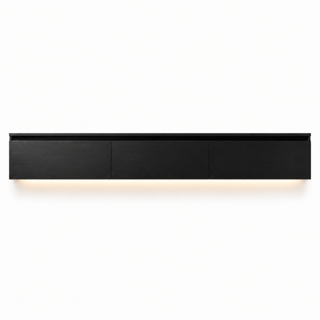 Lumora TV Furniture | Black Oak