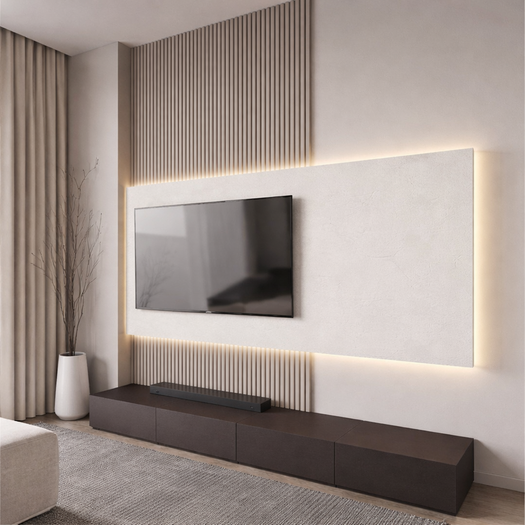 White Plaster-Look | Decorative Panel