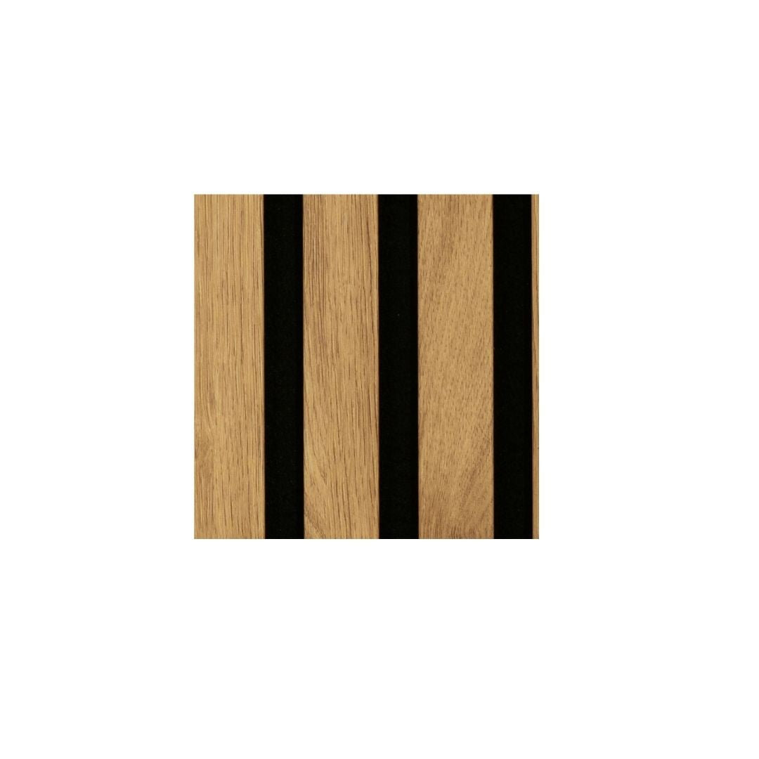 Staal akoestisch wandpaneel – Teak