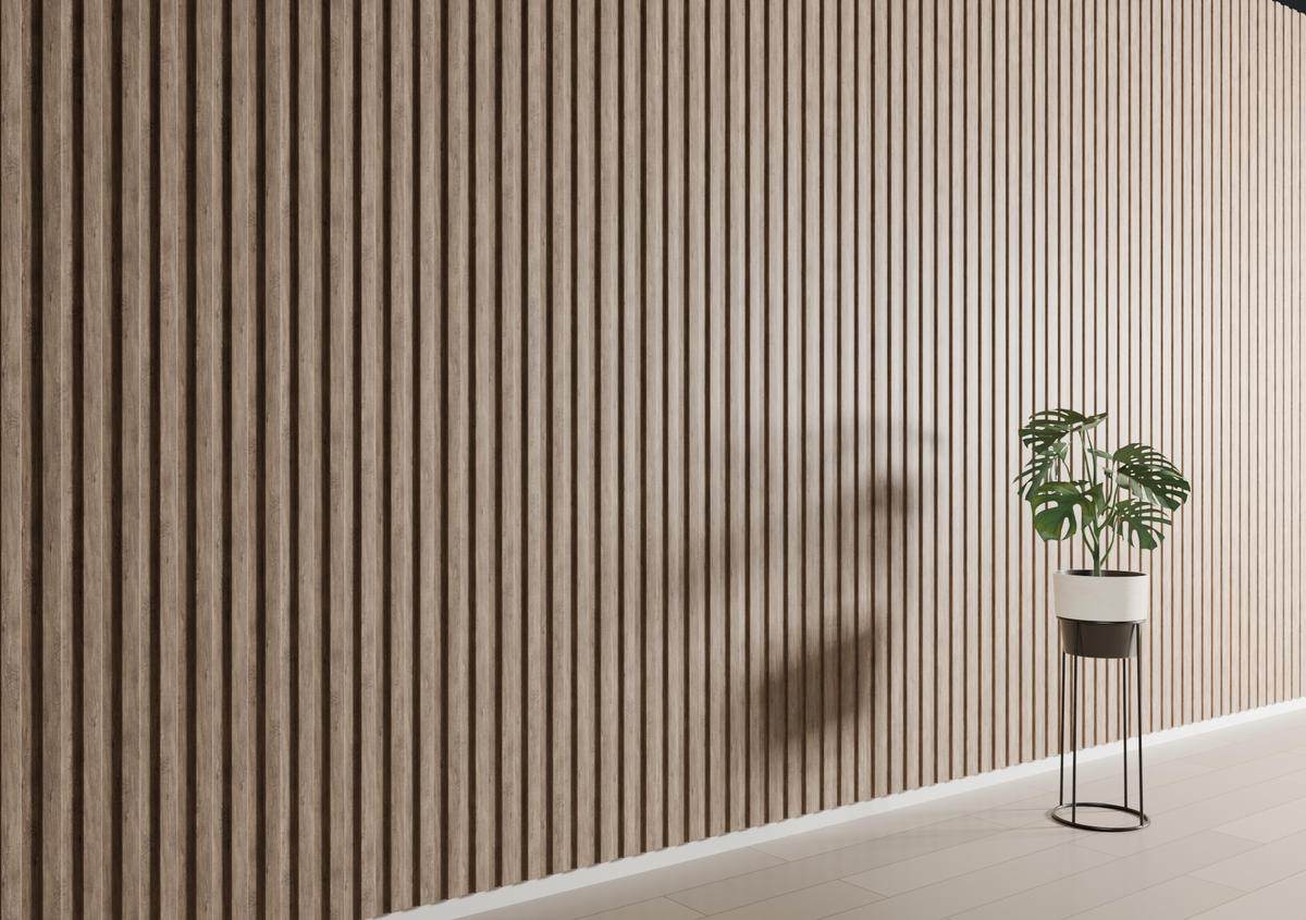 Antic Walnut WP01 3D Wall Panel – Wide Slat