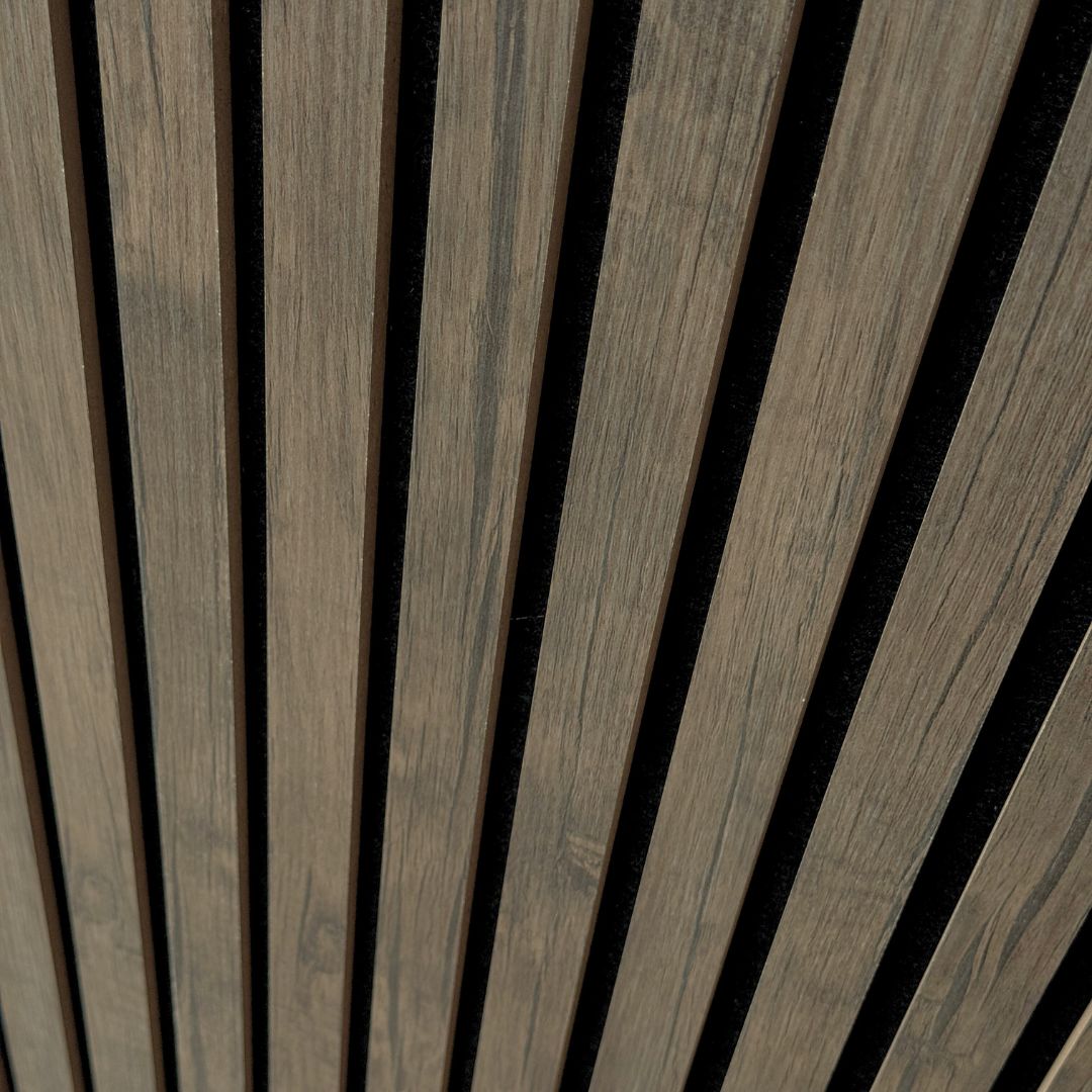 Panneau mural acoustique en noyer antique | ECO