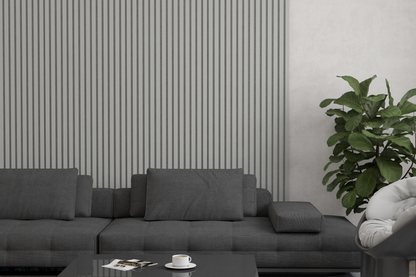 Beige akoestisch wandpaneel – grijs vilt