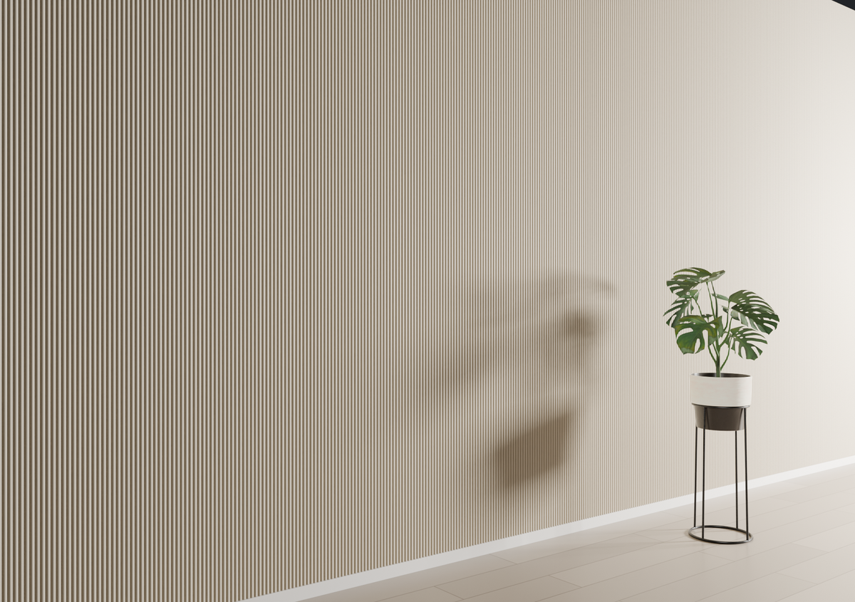 Beige SWP05 3D Wall Panel – Scallop