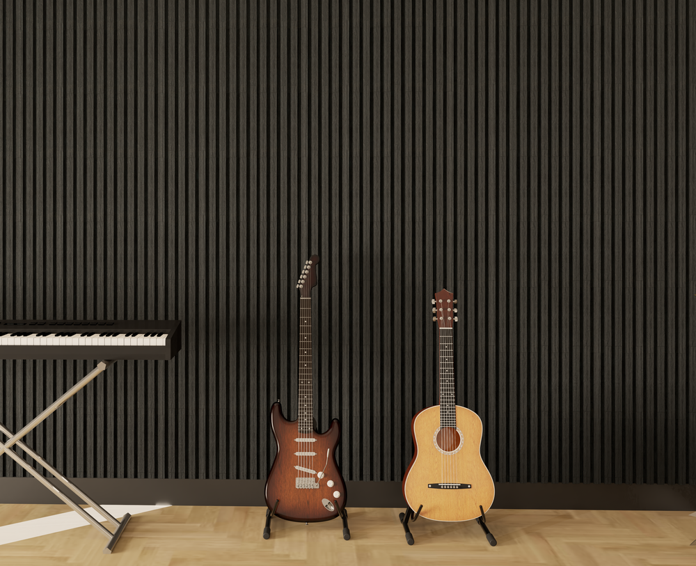Panneau mural acoustique chêne noir