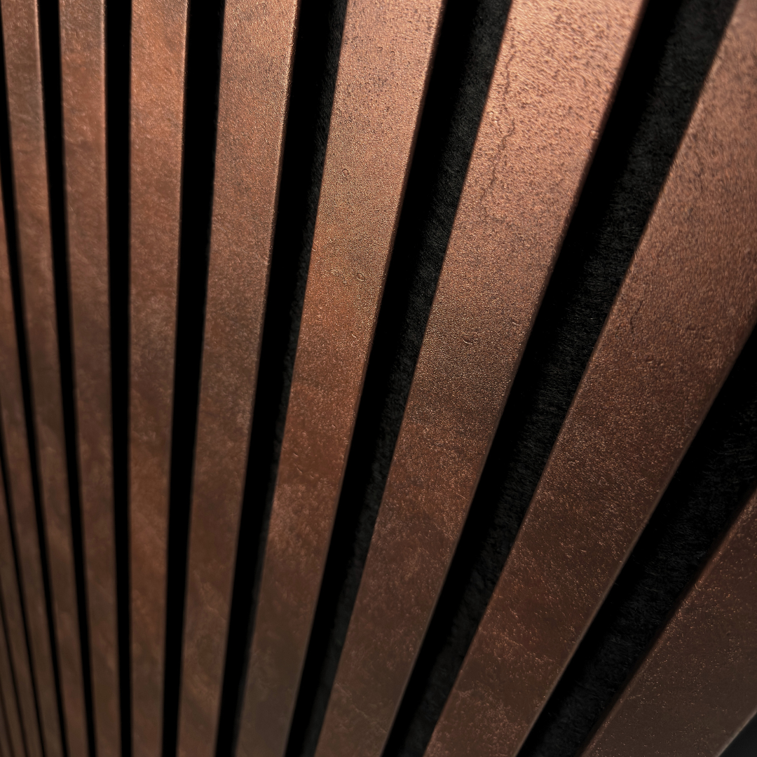 Panneau mural acoustique oxyde de bronze