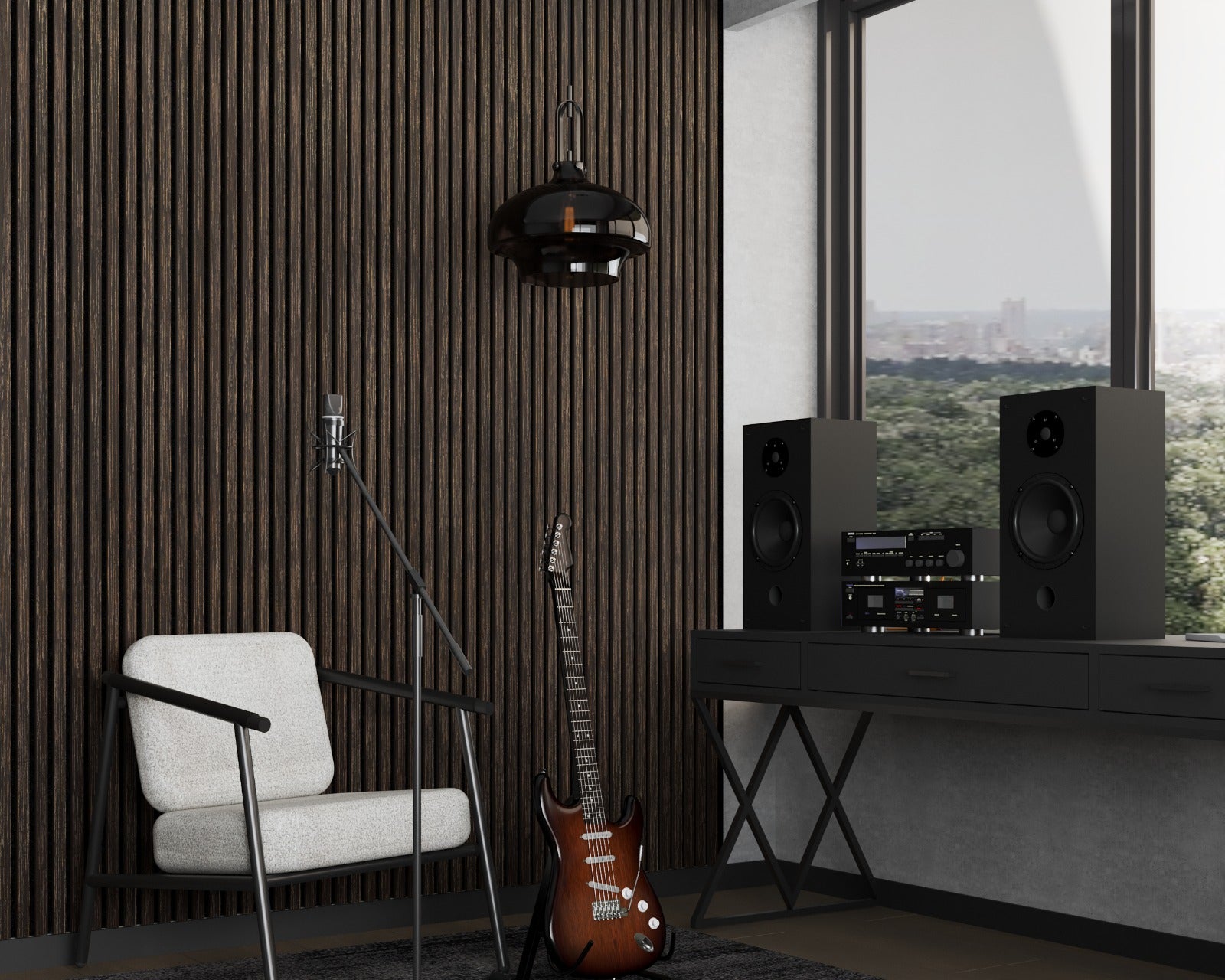 Brown Teak | Acoustic Wall Panel
