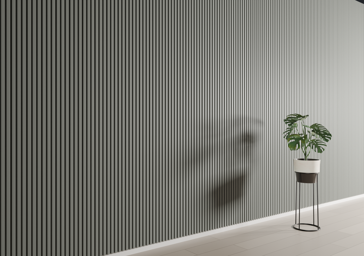 Dark Gray WP04A 3D Wall Panel – Square Slat