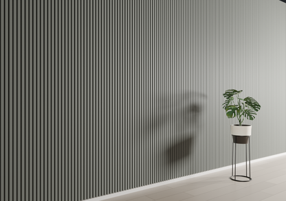 Dark Gray WP04A 3D Wall Panel – Square Slat