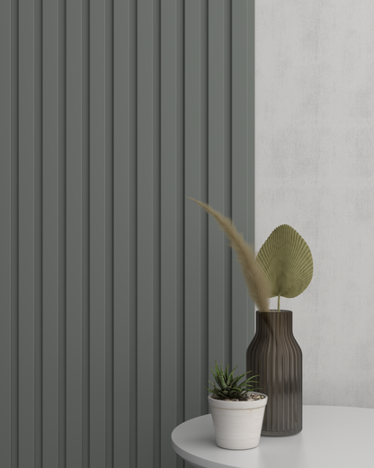 Dark Gray WP04A 3D Wall Panel – Square Slat