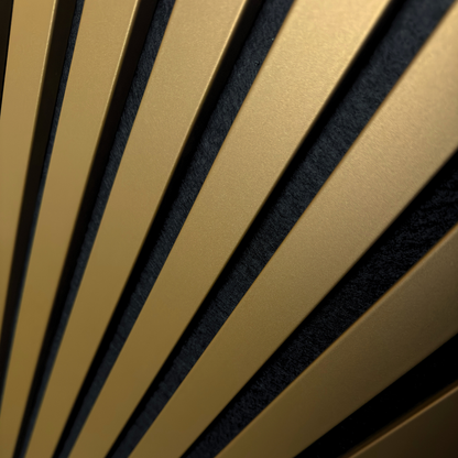 Golden Acoustic Wall Panel