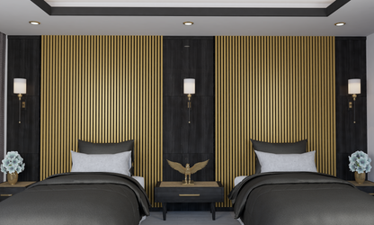 Golden Acoustic Wall Panel
