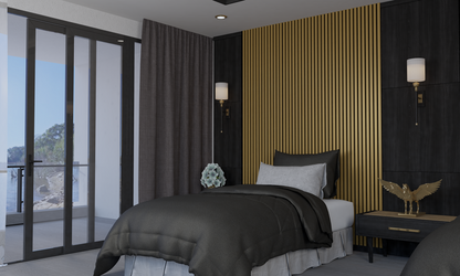 Golden Acoustic Wall Panel